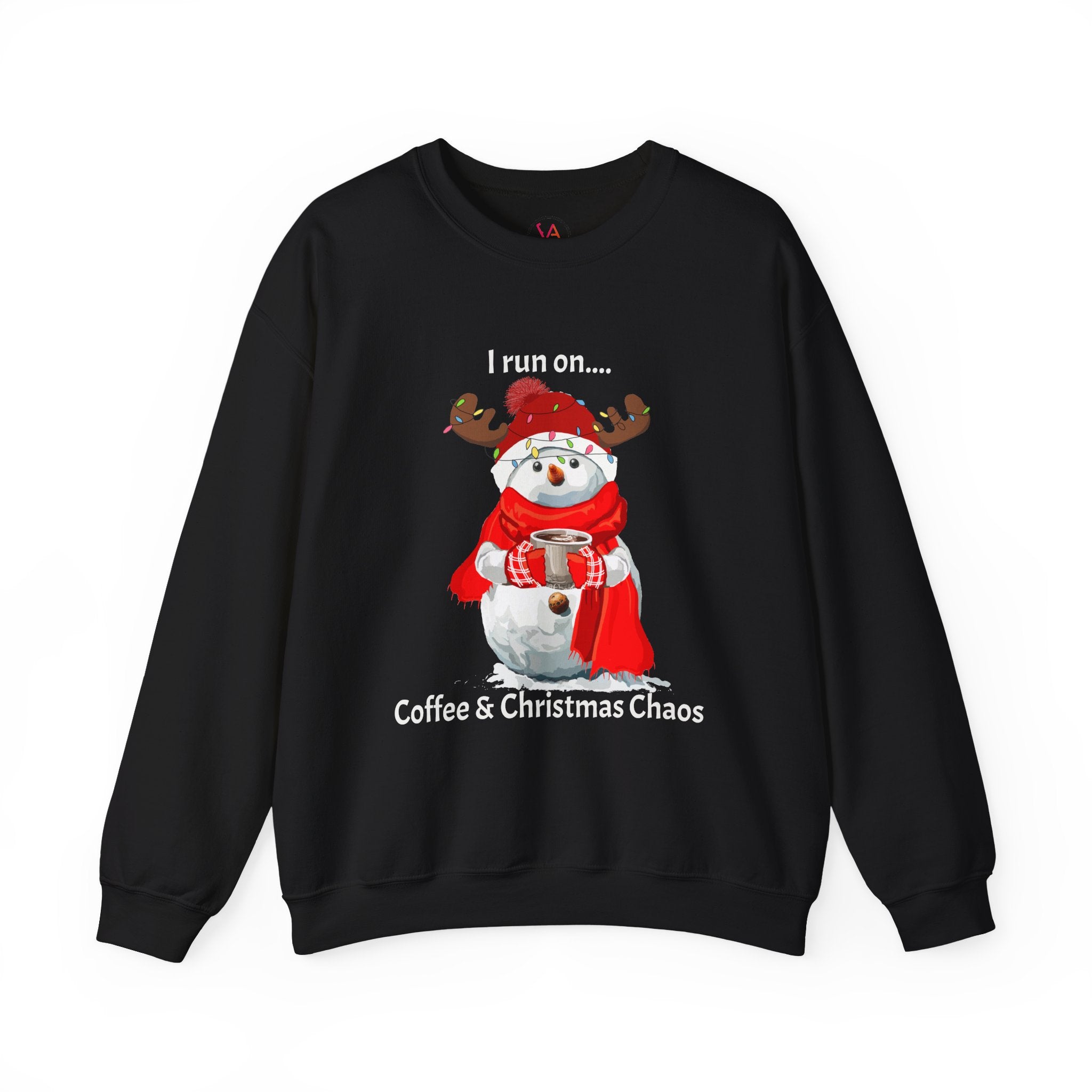 Coffee & Christmas Chaos Snowman Sweatshirt