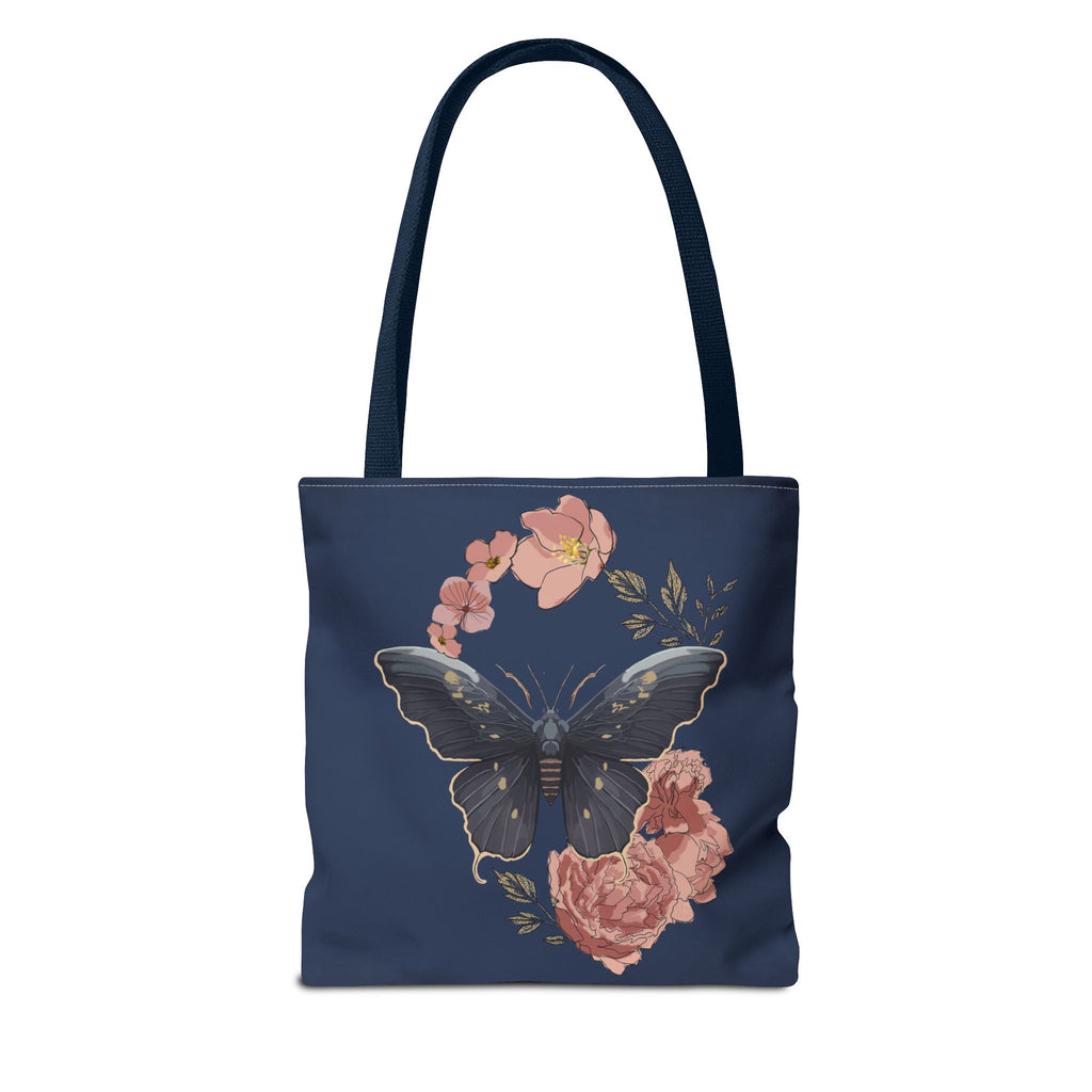 Floral Butterfly Tote Bag