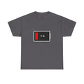 Low Battery Icon Unisex Cotton T-Shirt