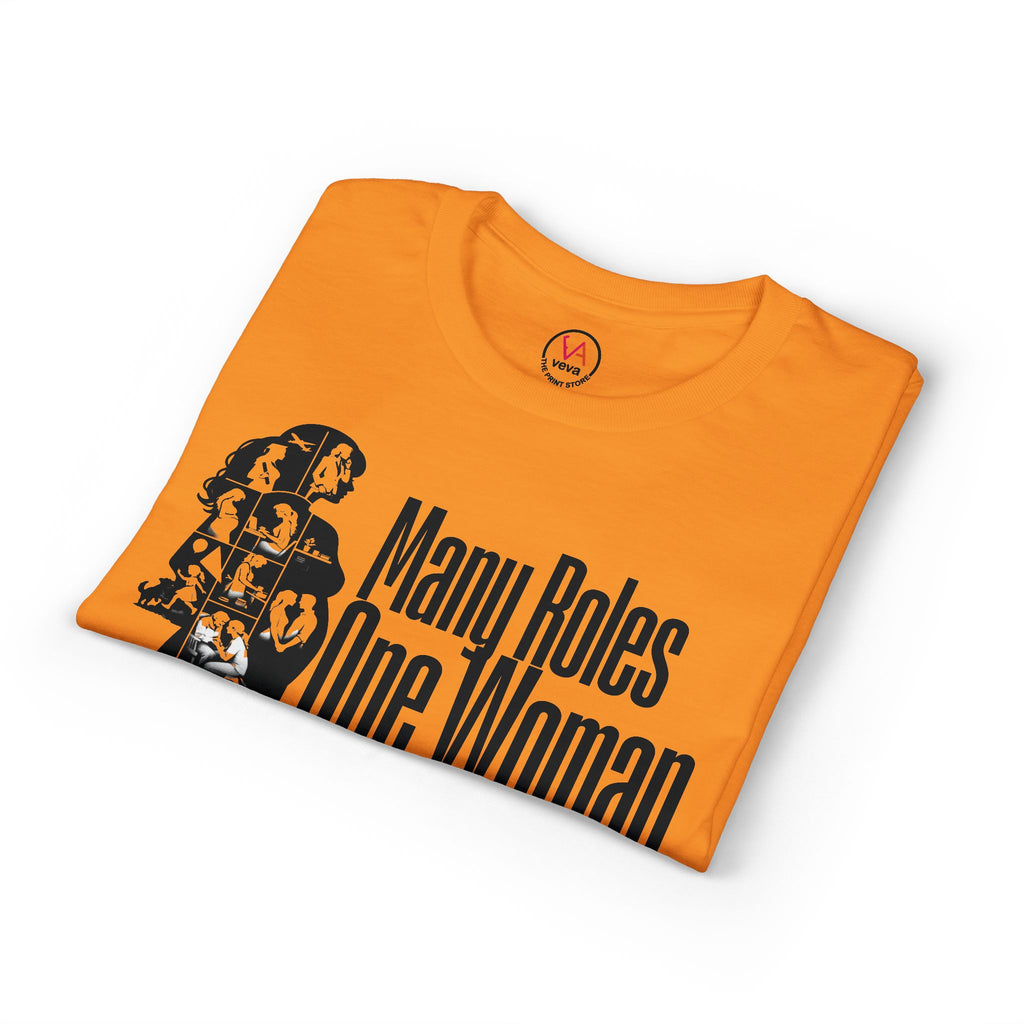 Many Roles, One Woman T-Shirt — Women's Multitasker Pride Tee