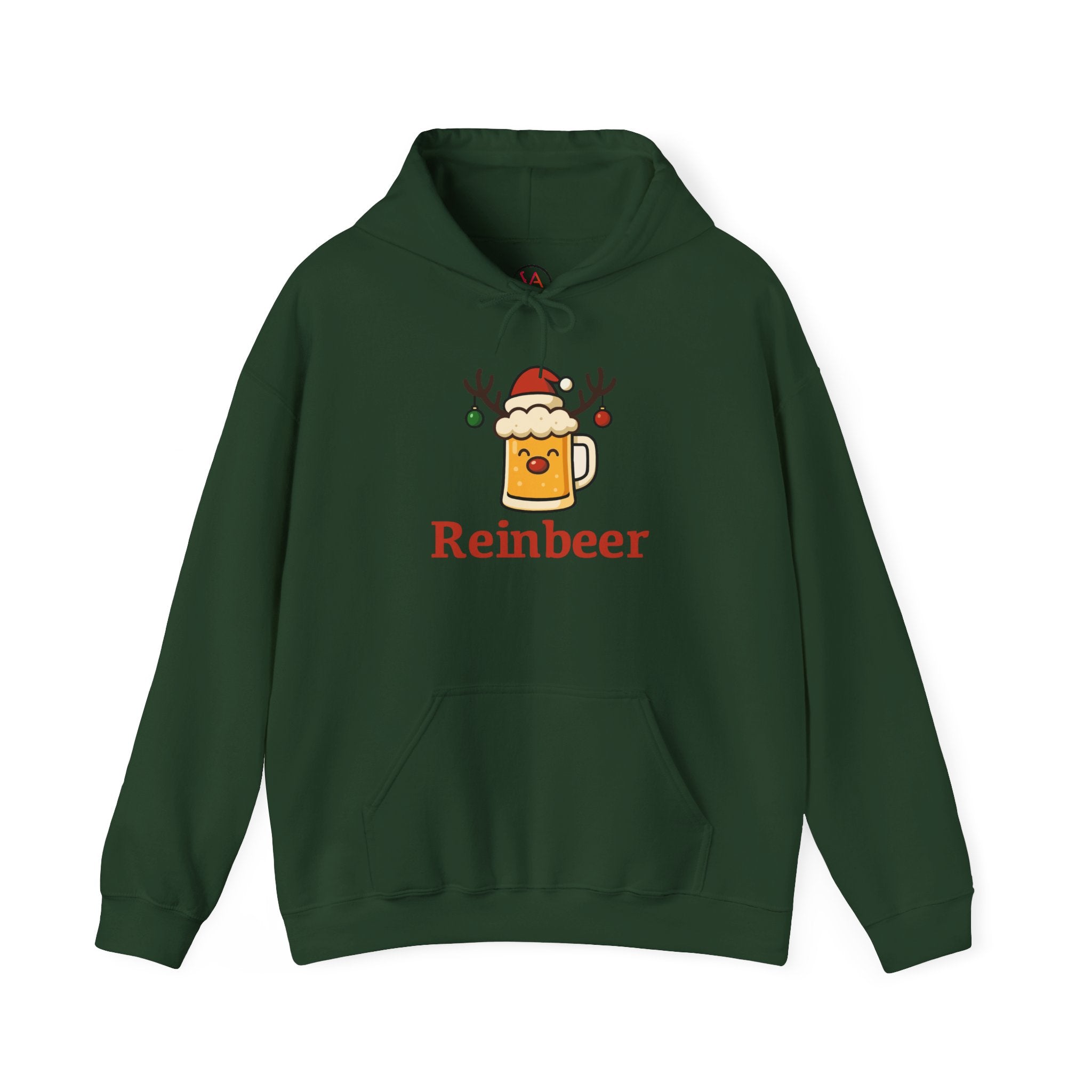 Cozy Christmas 'Reinbeer Mug' Hoodie — Holiday Reindeer Beer Sweatshirt