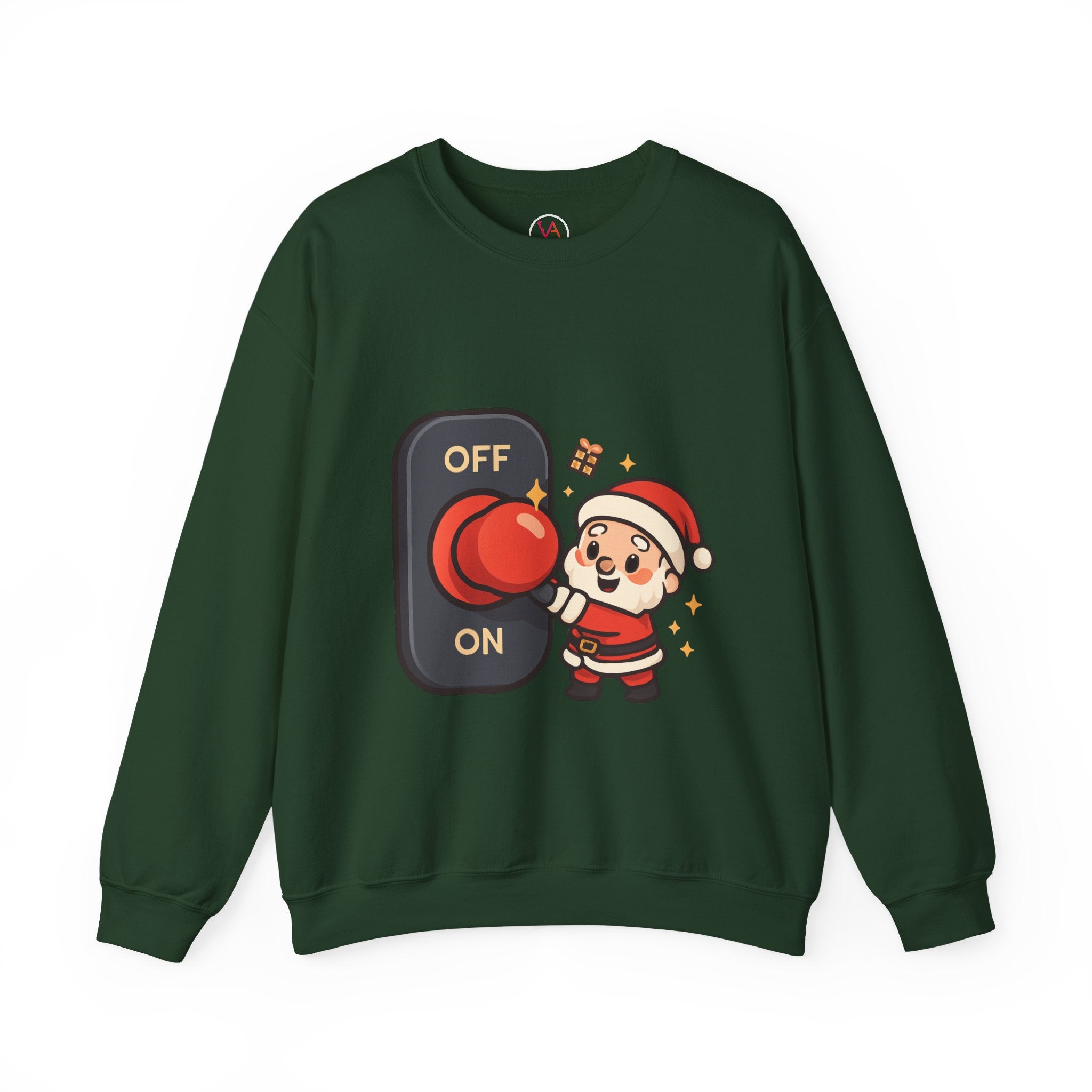 Santa’s Magic Button Holiday Sweatshirt