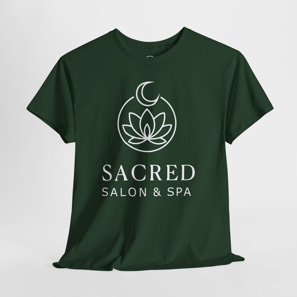 Sacred Salon & Spa - Forest Green - RoundNeck - Design2