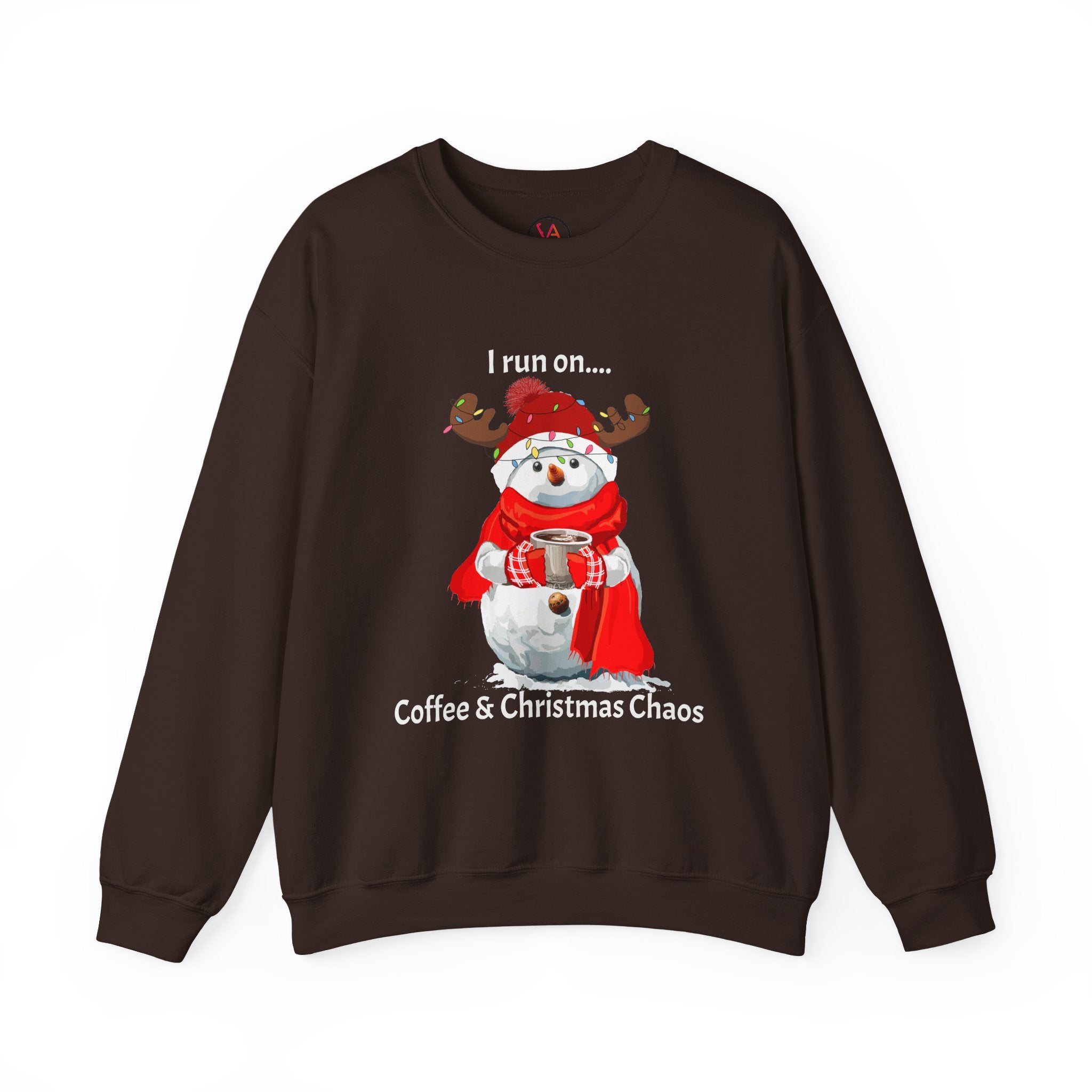 Coffee & Christmas Chaos Snowman Sweatshirt