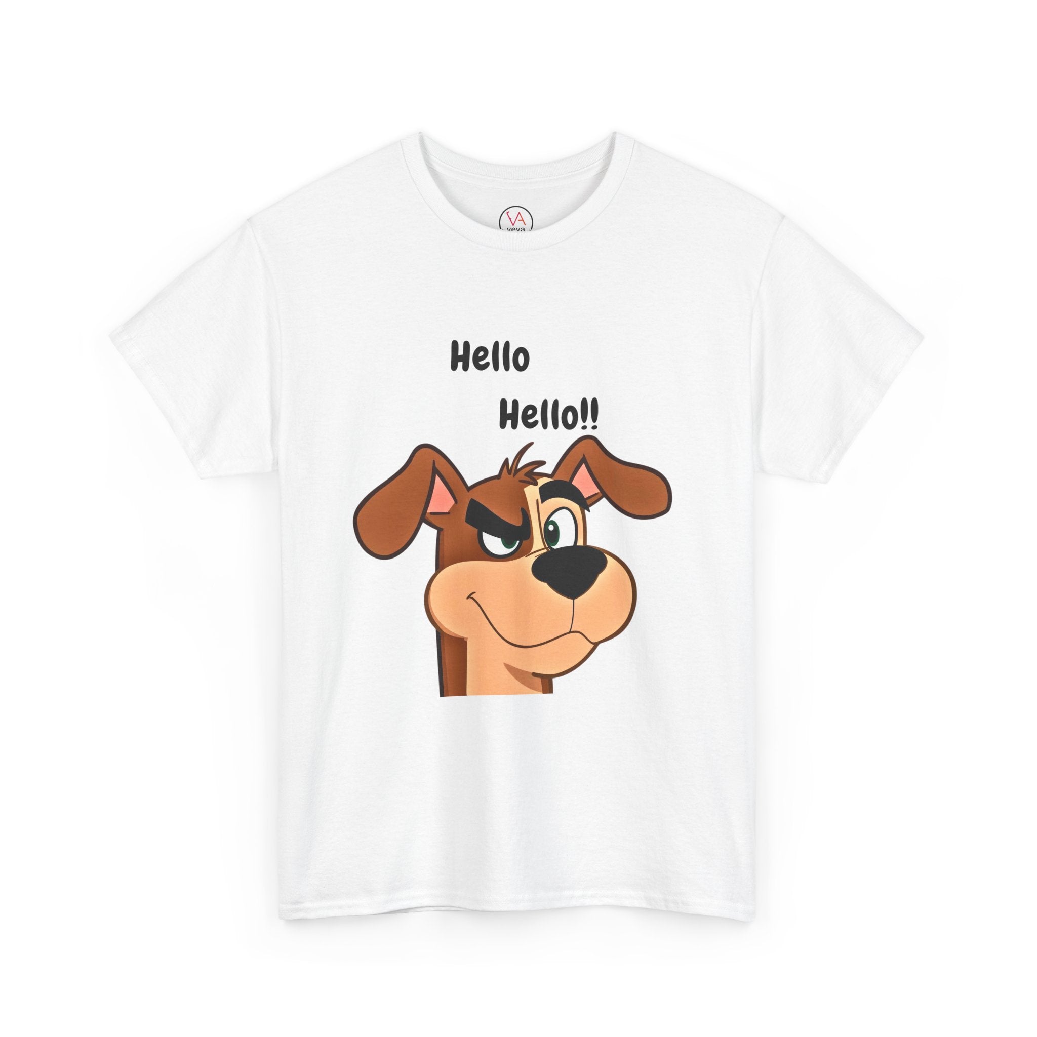 Hello Hello! Smirking Dog Unisex T-Shirt
