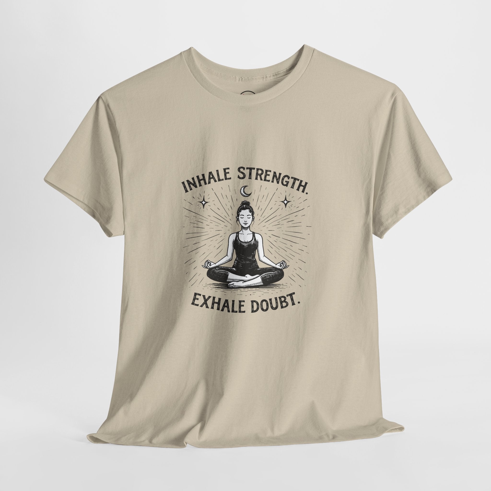 Yoga T-Shirt — "Inhale Strength, Exhale Doubt" Workout Tee