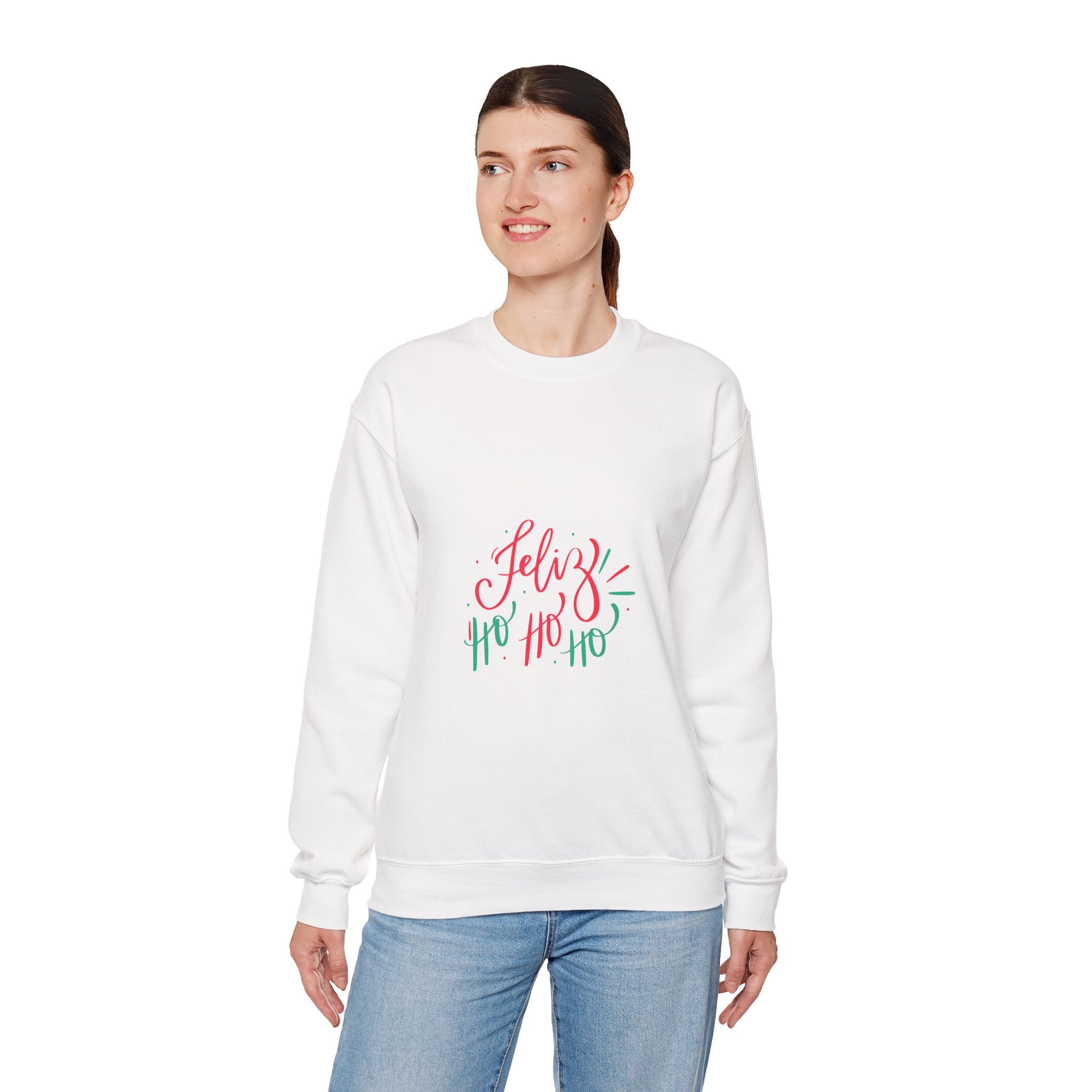 Christmas Ho Ho Ho Crewneck Sweatshirt — Festive Holiday Sweatshirt