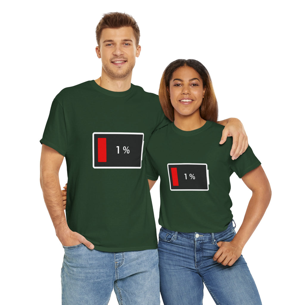 Low Battery Icon Unisex Cotton T-Shirt