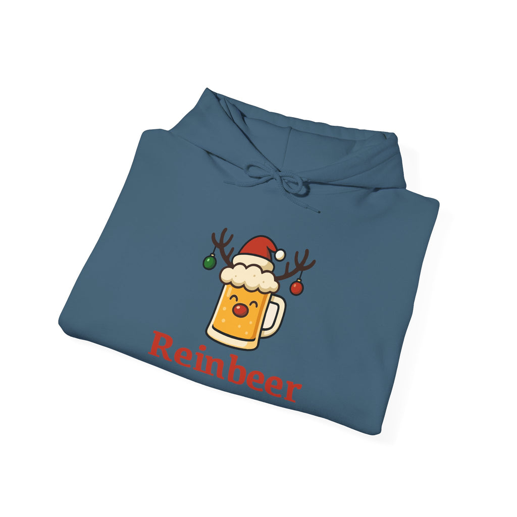Cozy Christmas 'Reinbeer Mug' Hoodie — Holiday Reindeer Beer Sweatshirt