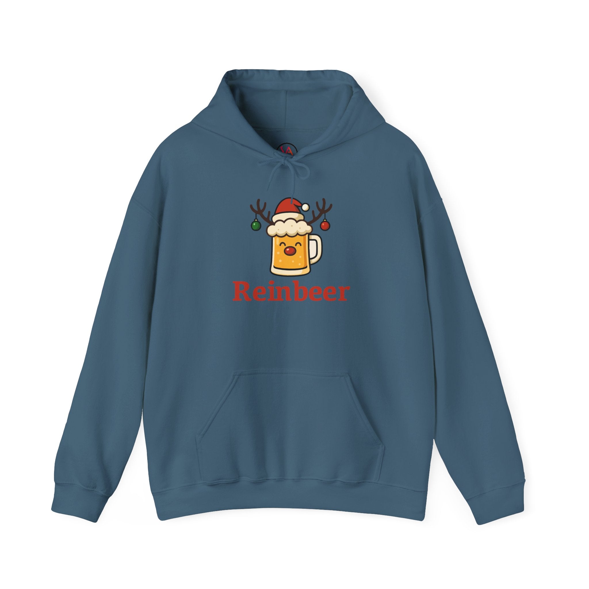 Cozy Christmas 'Reinbeer Mug' Hoodie — Holiday Reindeer Beer Sweatshirt