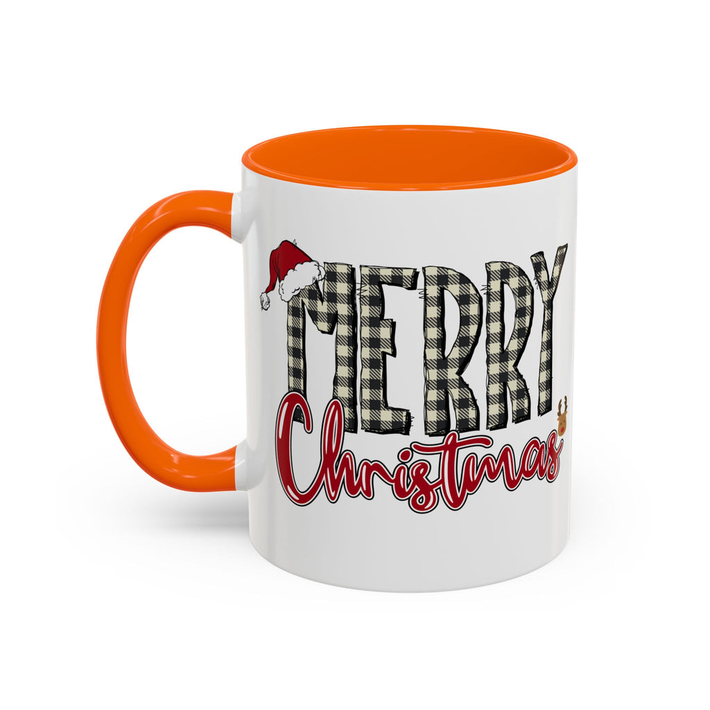 Merry Christmas Plaid Accent Coffee Mug (11/15oz)