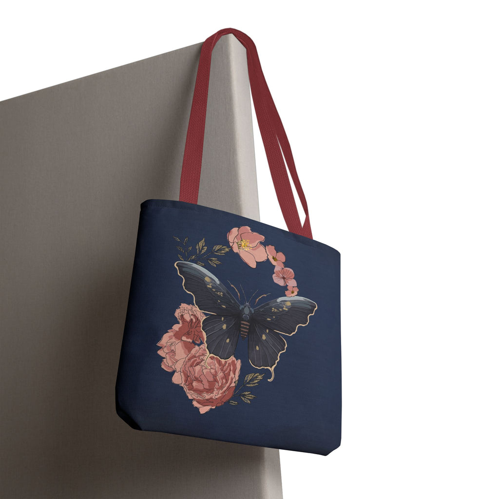 Floral Butterfly Tote Bag