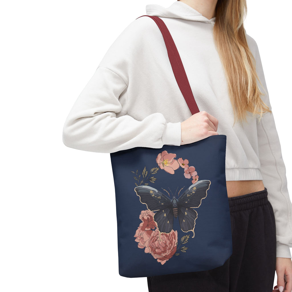 Floral Butterfly Tote Bag