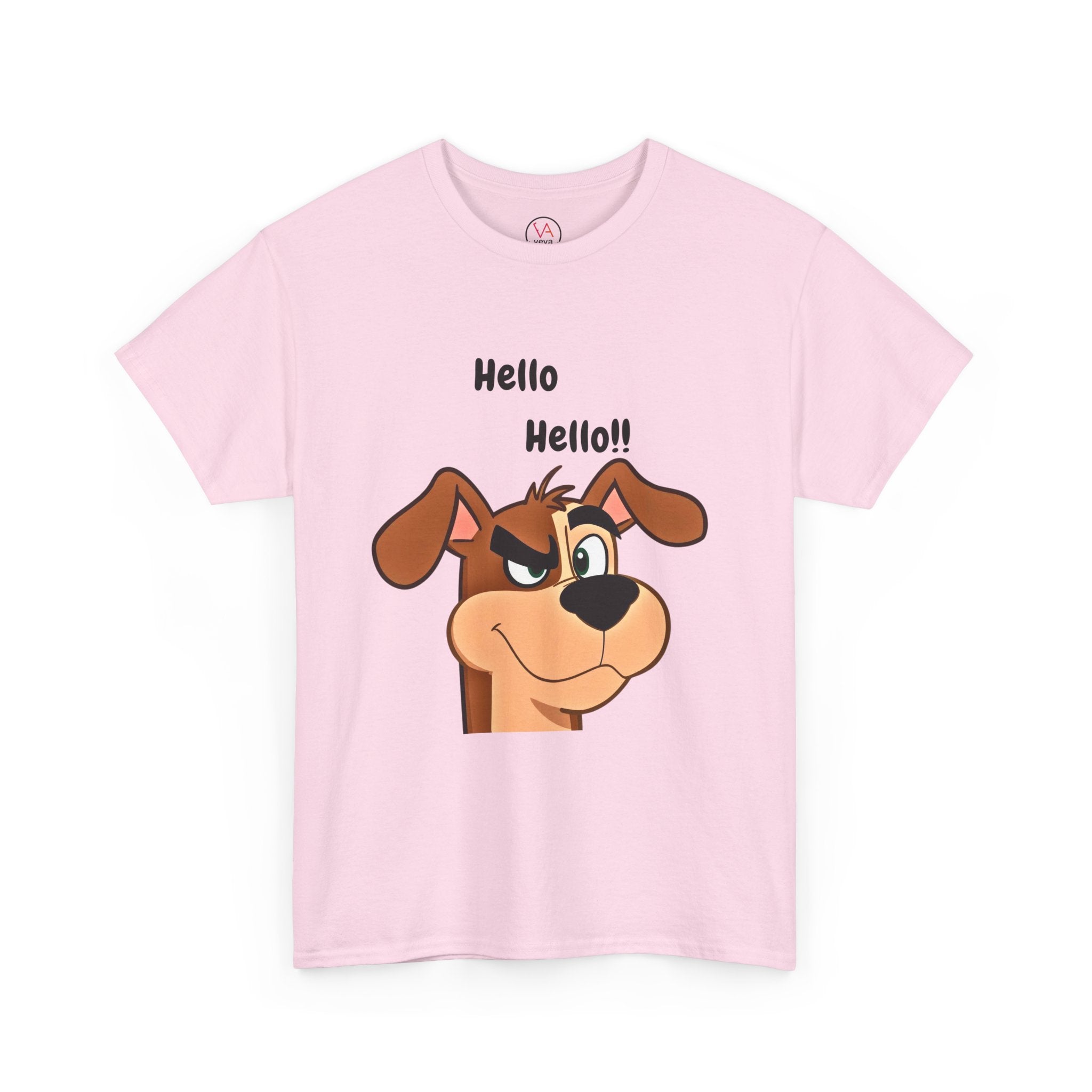 Hello Hello! Smirking Dog Unisex T-Shirt