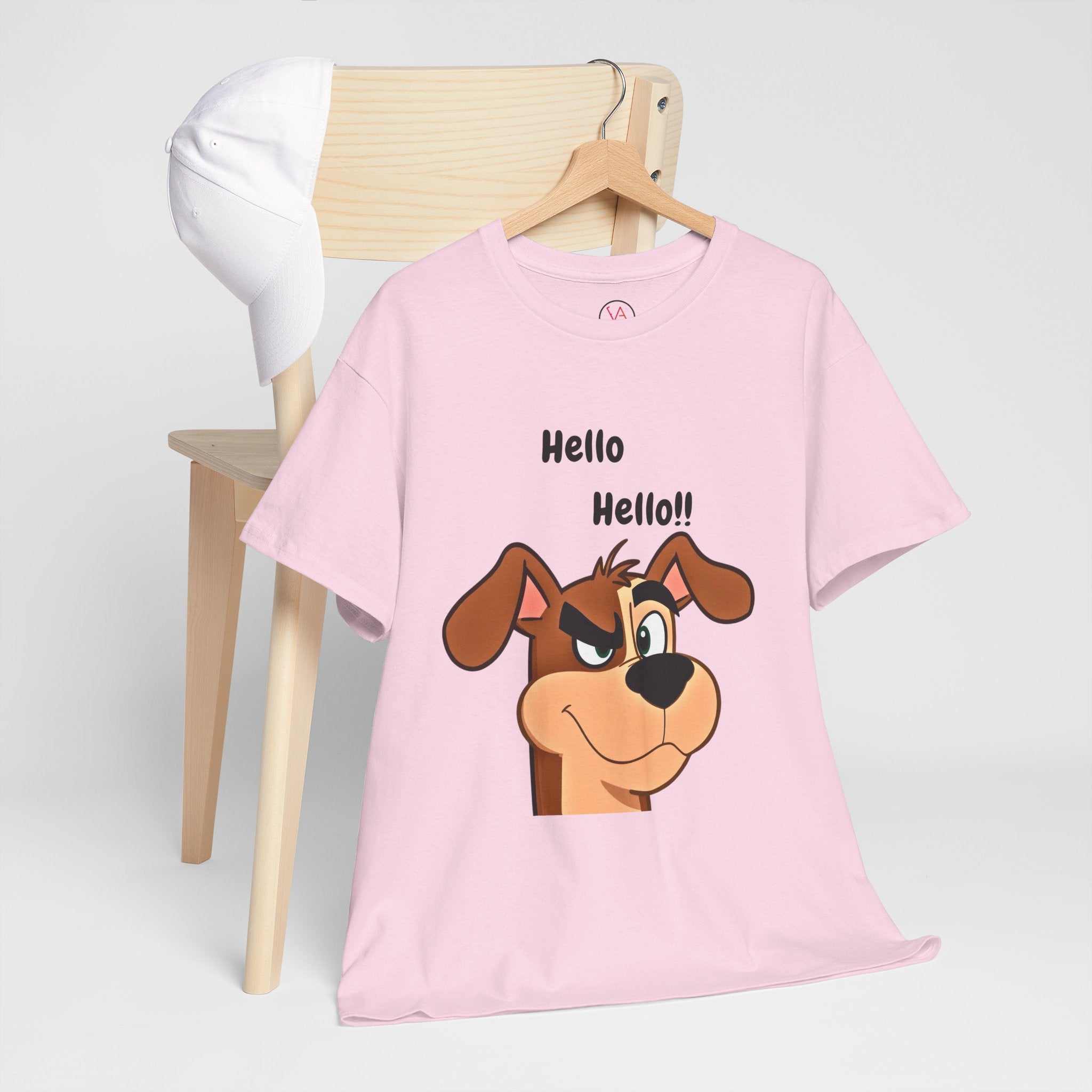 Hello Hello! Smirking Dog Unisex T-Shirt