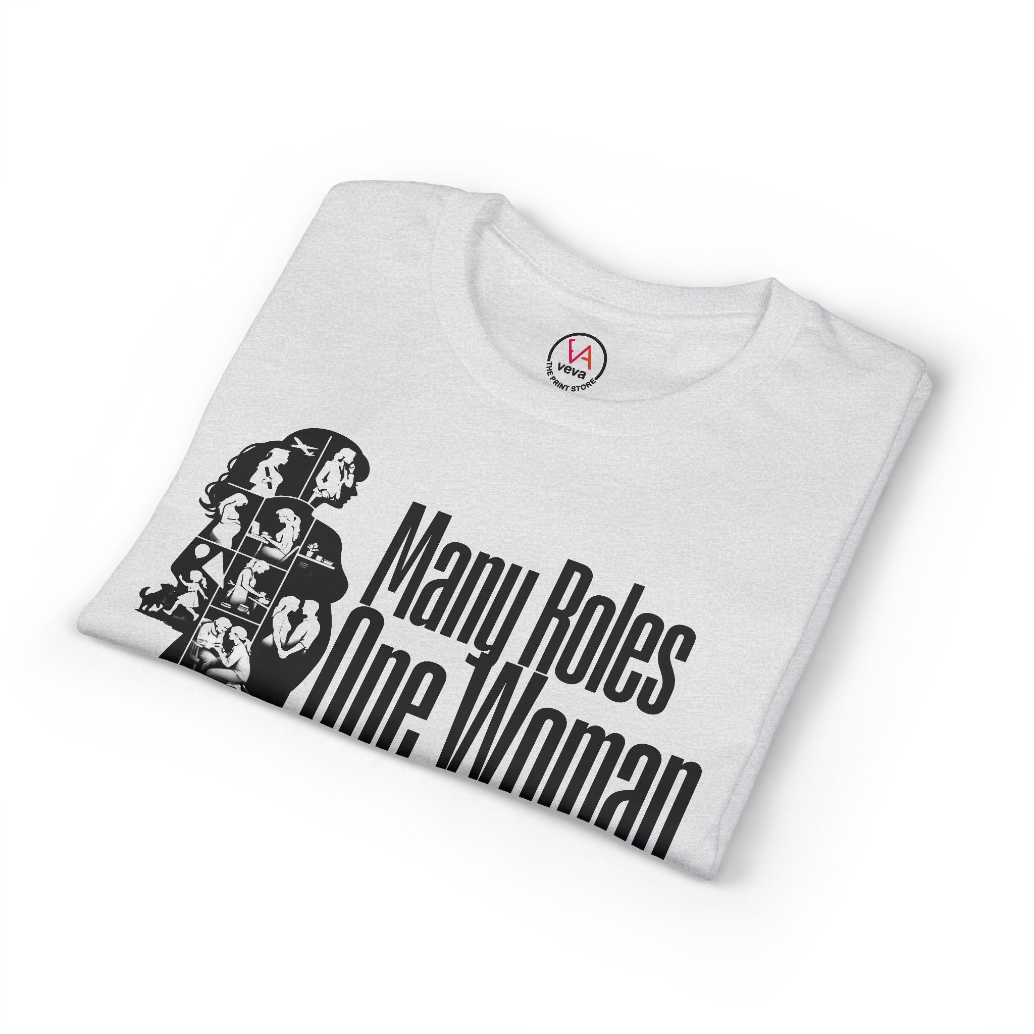 Many Roles, One Woman T-Shirt — Women's Multitasker Pride Tee