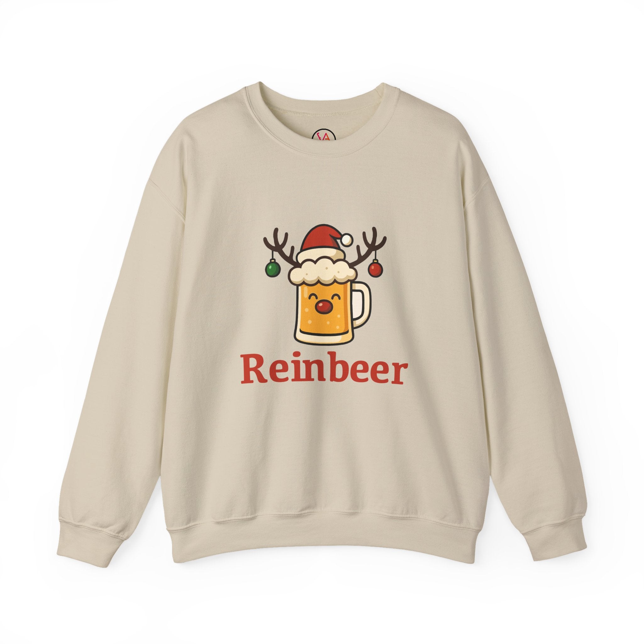 Christmas Reindeer Beer Sweatshirt — Festive Holiday Crewneck