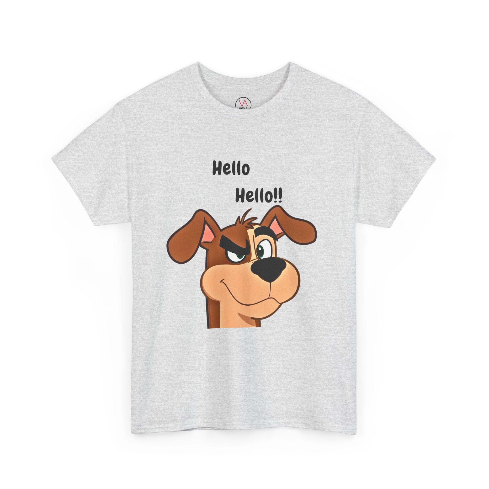 Hello Hello! Smirking Dog Unisex T-Shirt