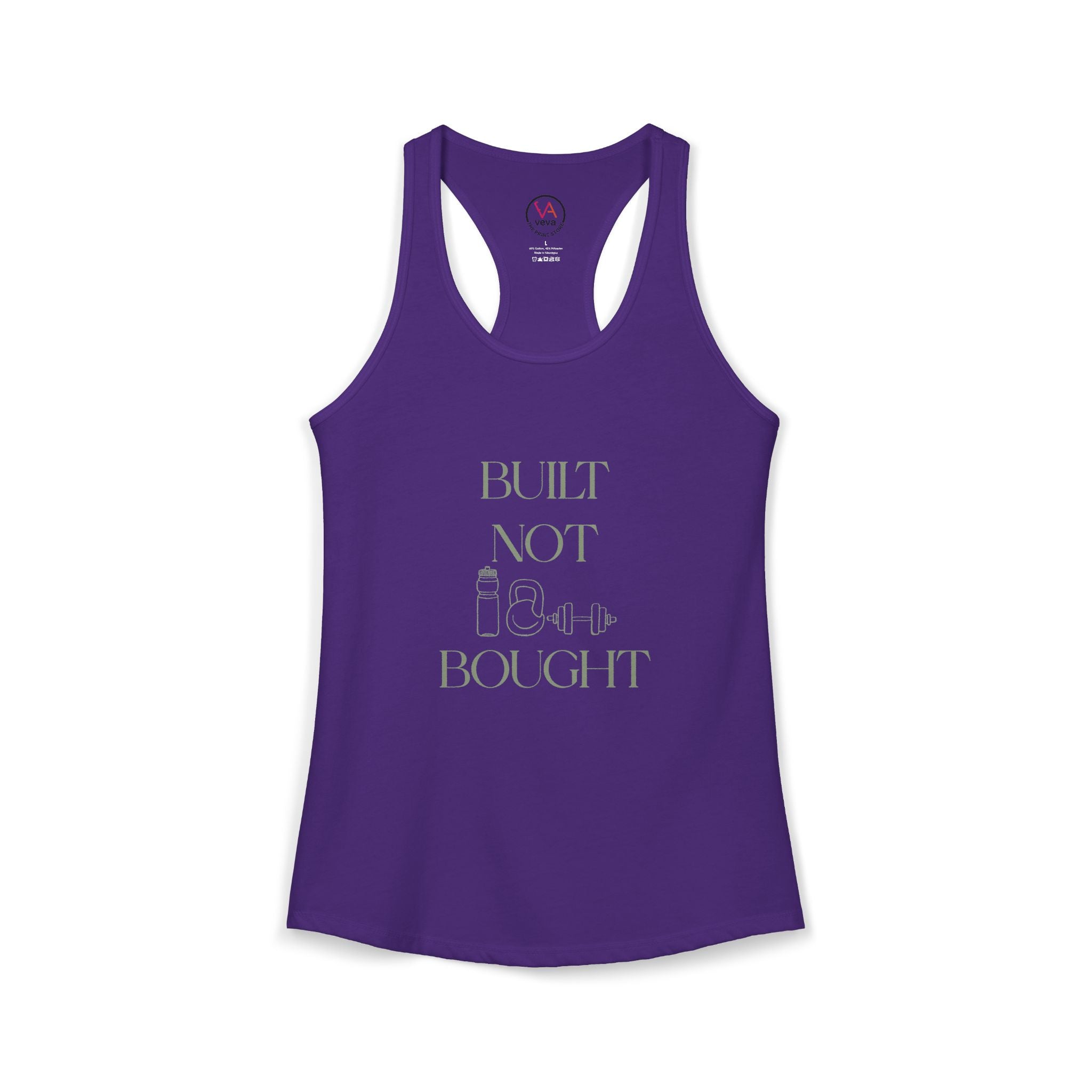 Built Not Bought – Women’s Racerback Tank Top