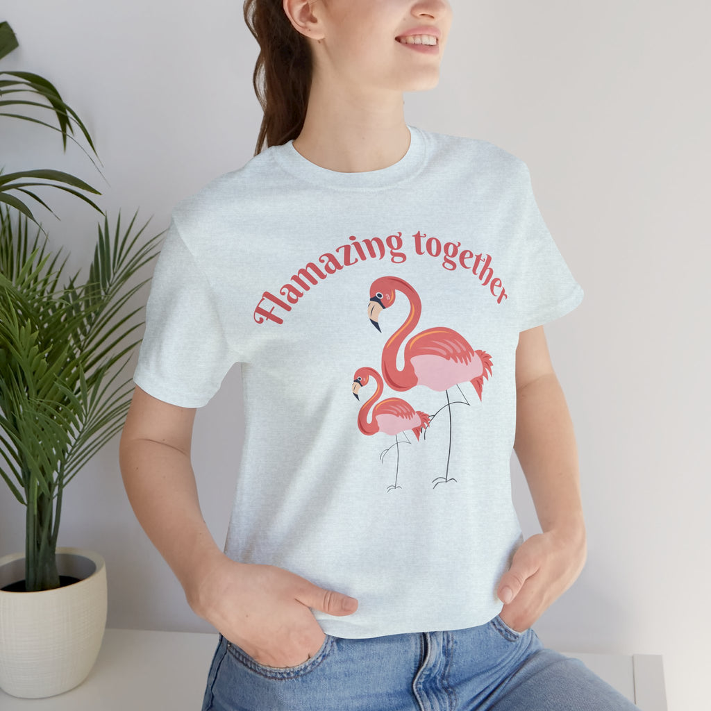 Flamingo Printed Unisex 100% Cotton T-Shirt