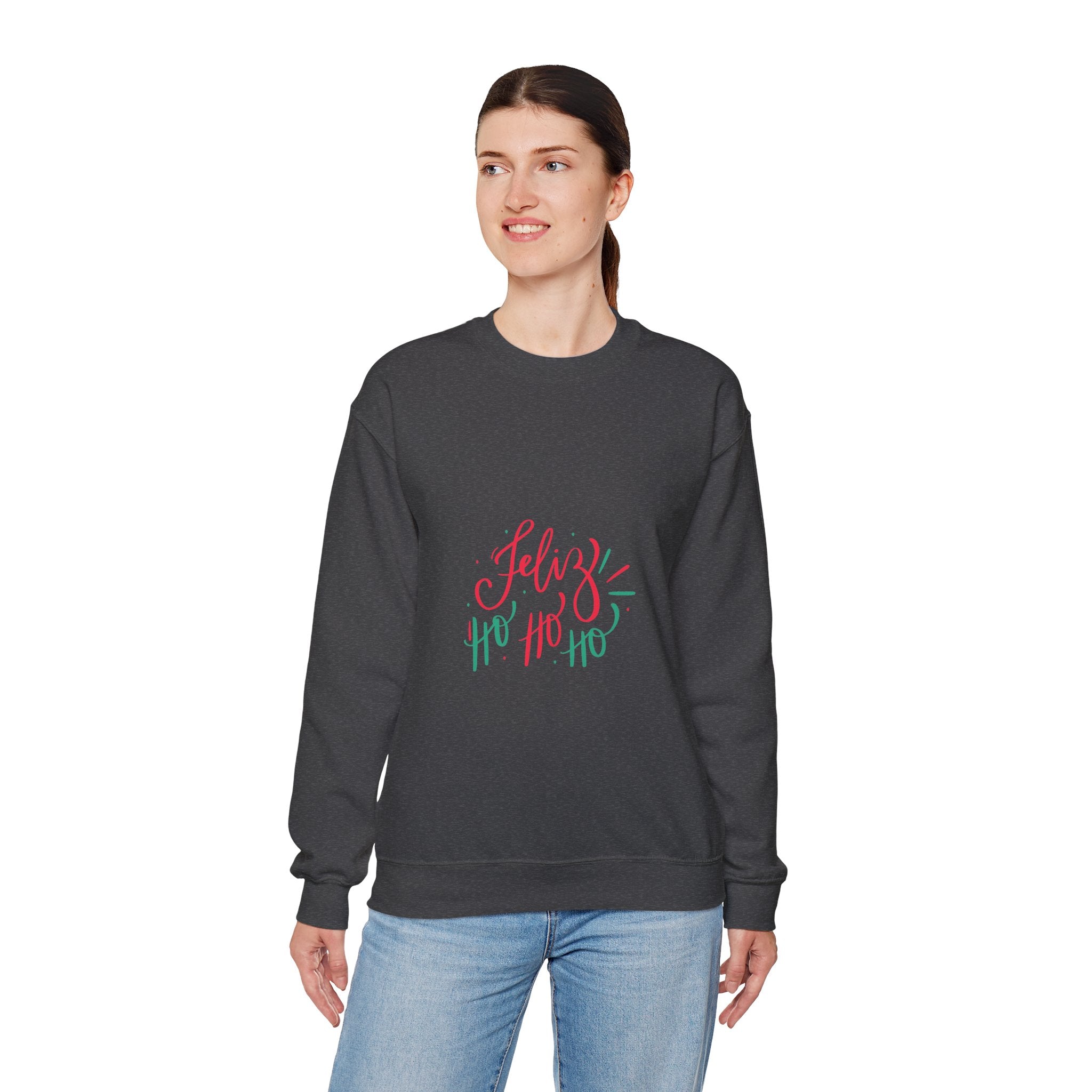 Christmas Ho Ho Ho Crewneck Sweatshirt — Festive Holiday Sweatshirt