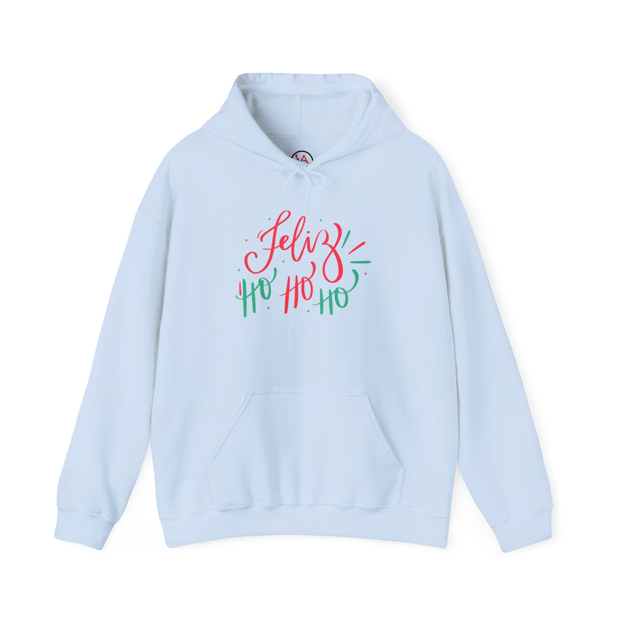 Feliz Ho Ho Ho Holiday Hoodie — Festive Spanish Christmas Sweatshirt