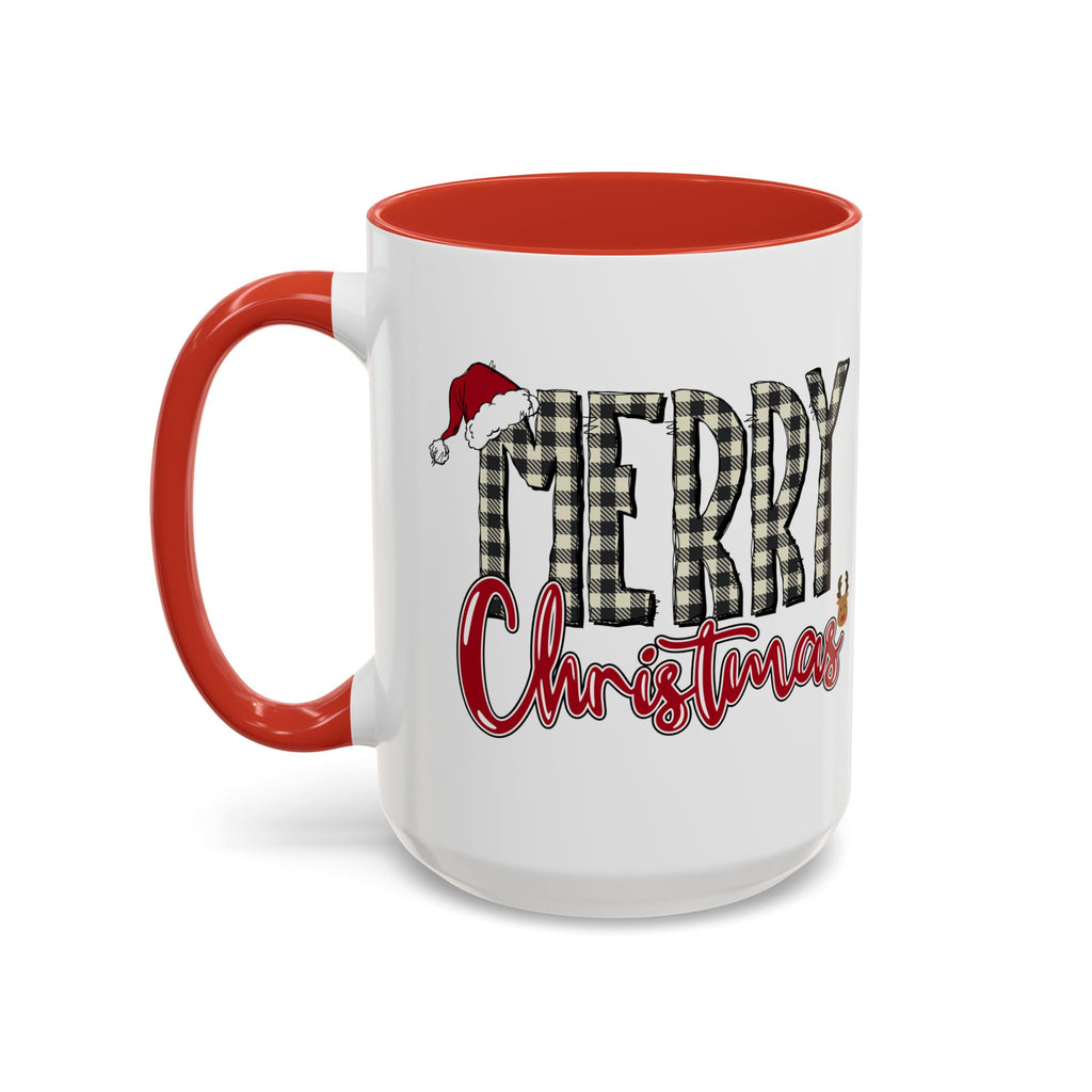 Merry Christmas Plaid Accent Coffee Mug (11/15oz)