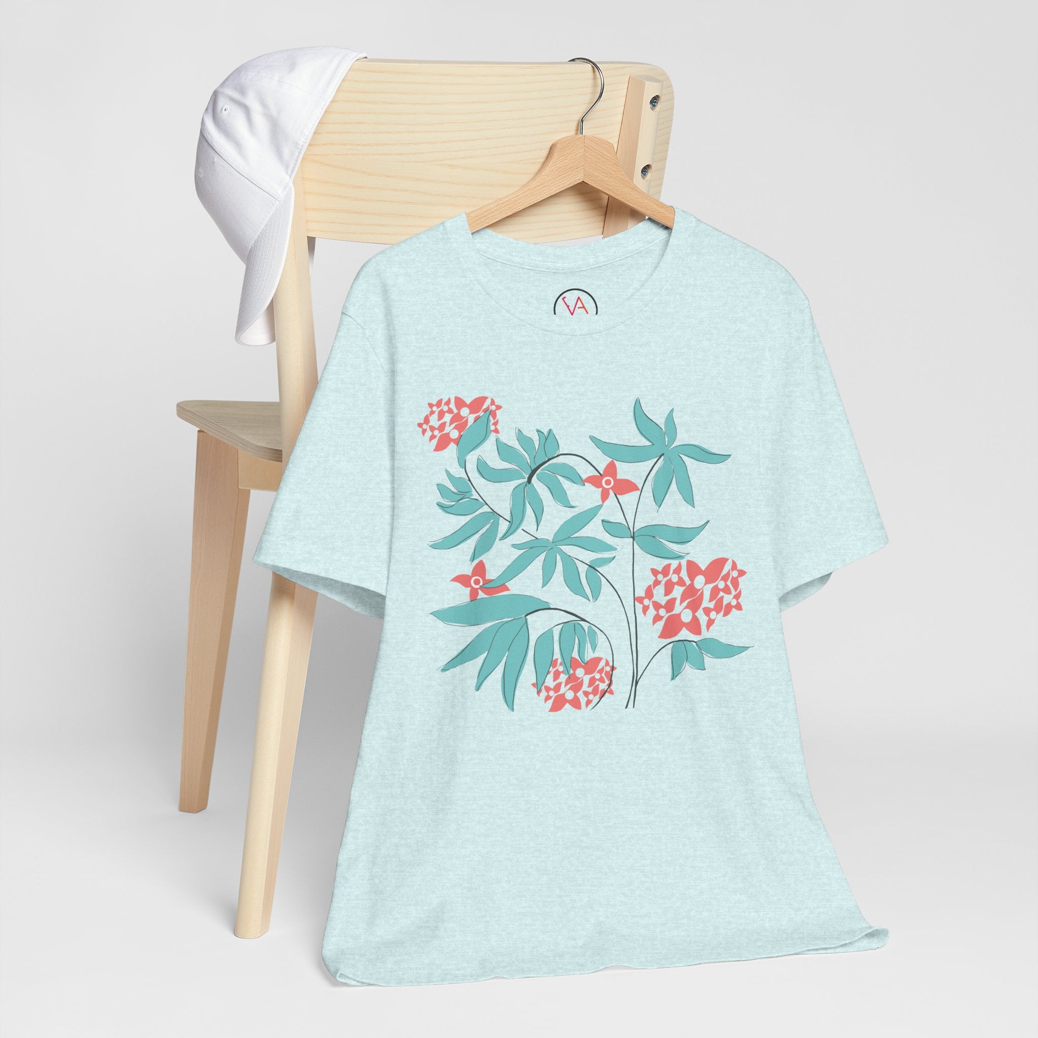 Floral Graphic Unisex Cotton T-Shirt