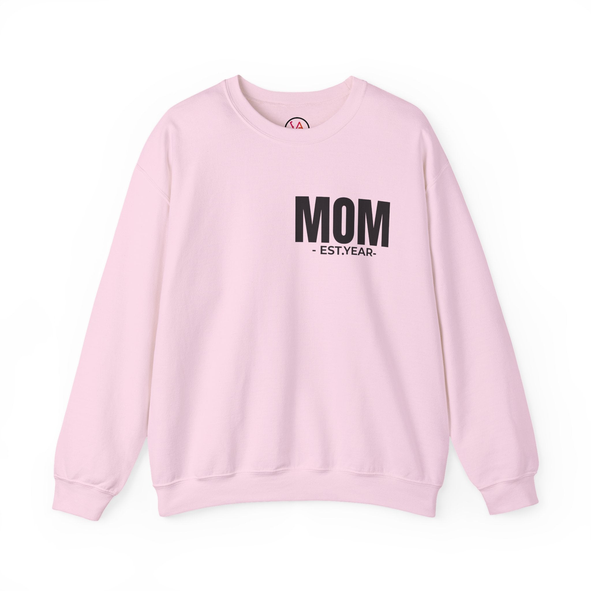 Personalized 'MOM EST. [Year]' Crewneck Sweatshirt — Custom Mother's Day/New Mom Gift