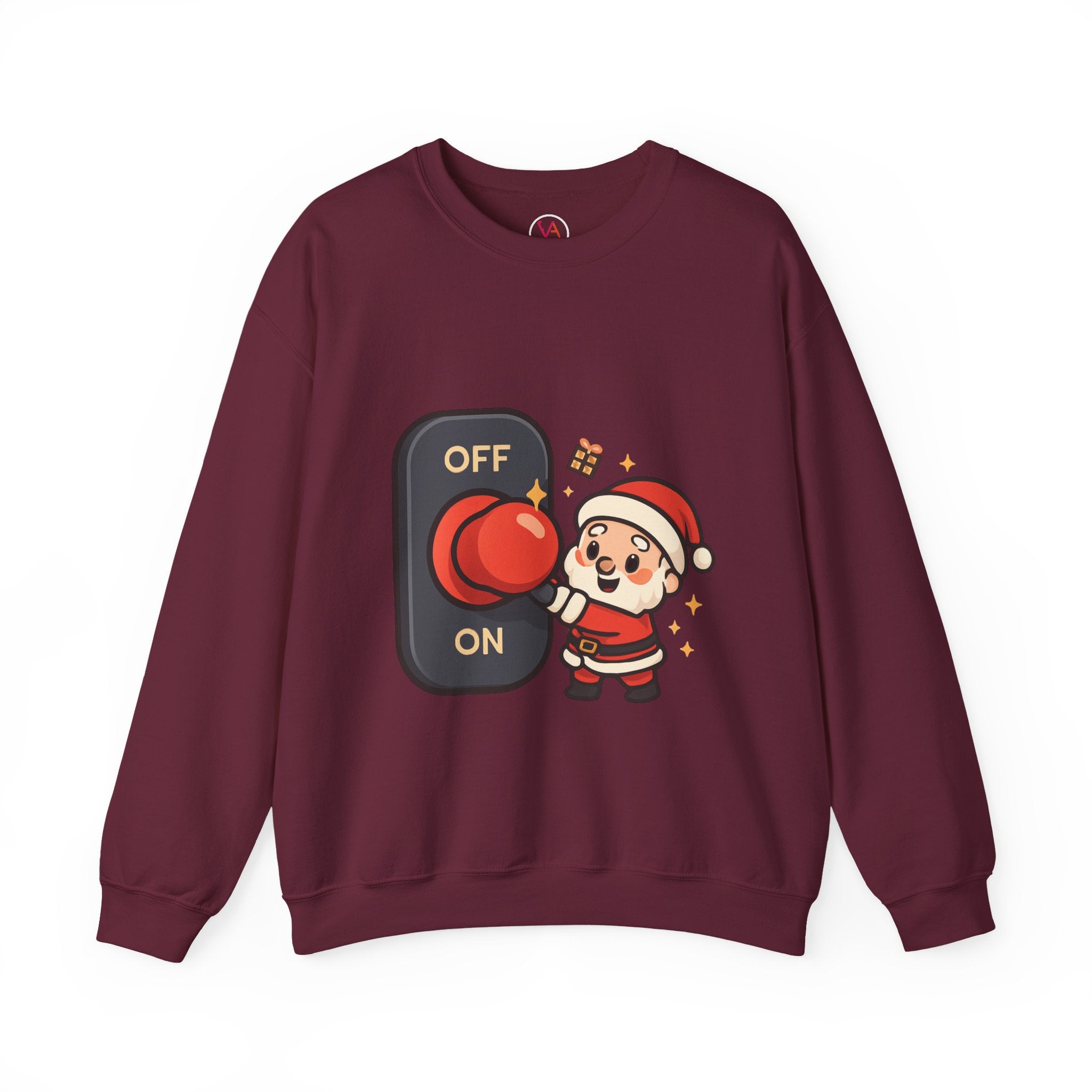 Santa’s Magic Button Holiday Sweatshirt