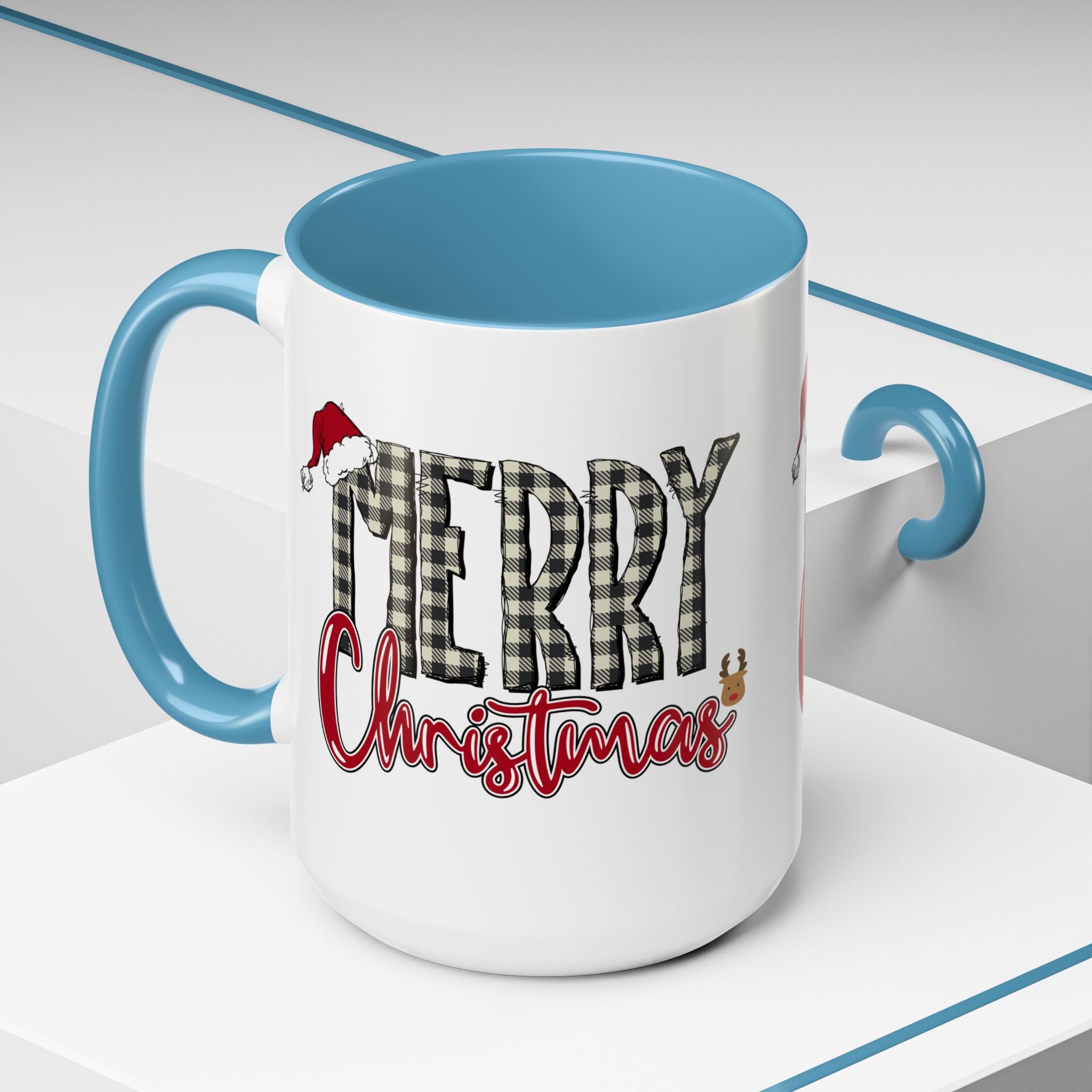 Merry Christmas Plaid Accent Coffee Mug (11/15oz)