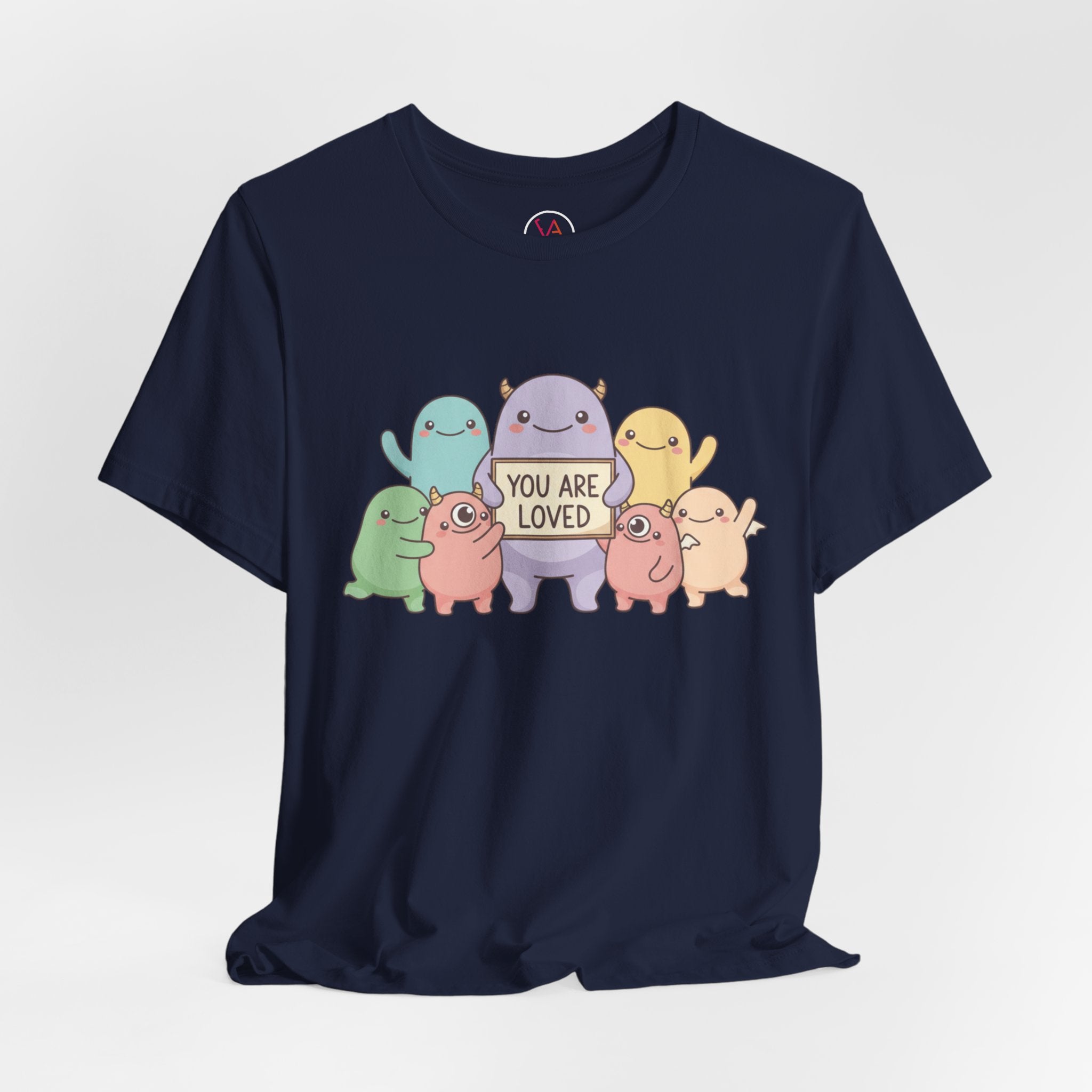 You Are Loved Cute Character T-Shirt — Positive Message Tee