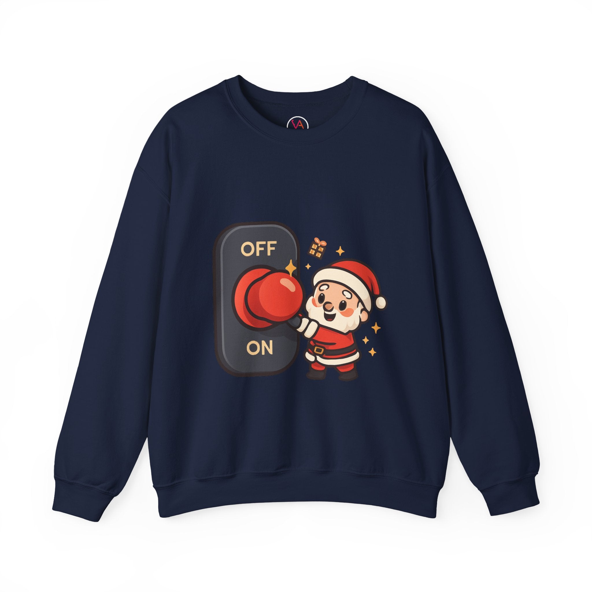 Santa’s Magic Button Holiday Sweatshirt