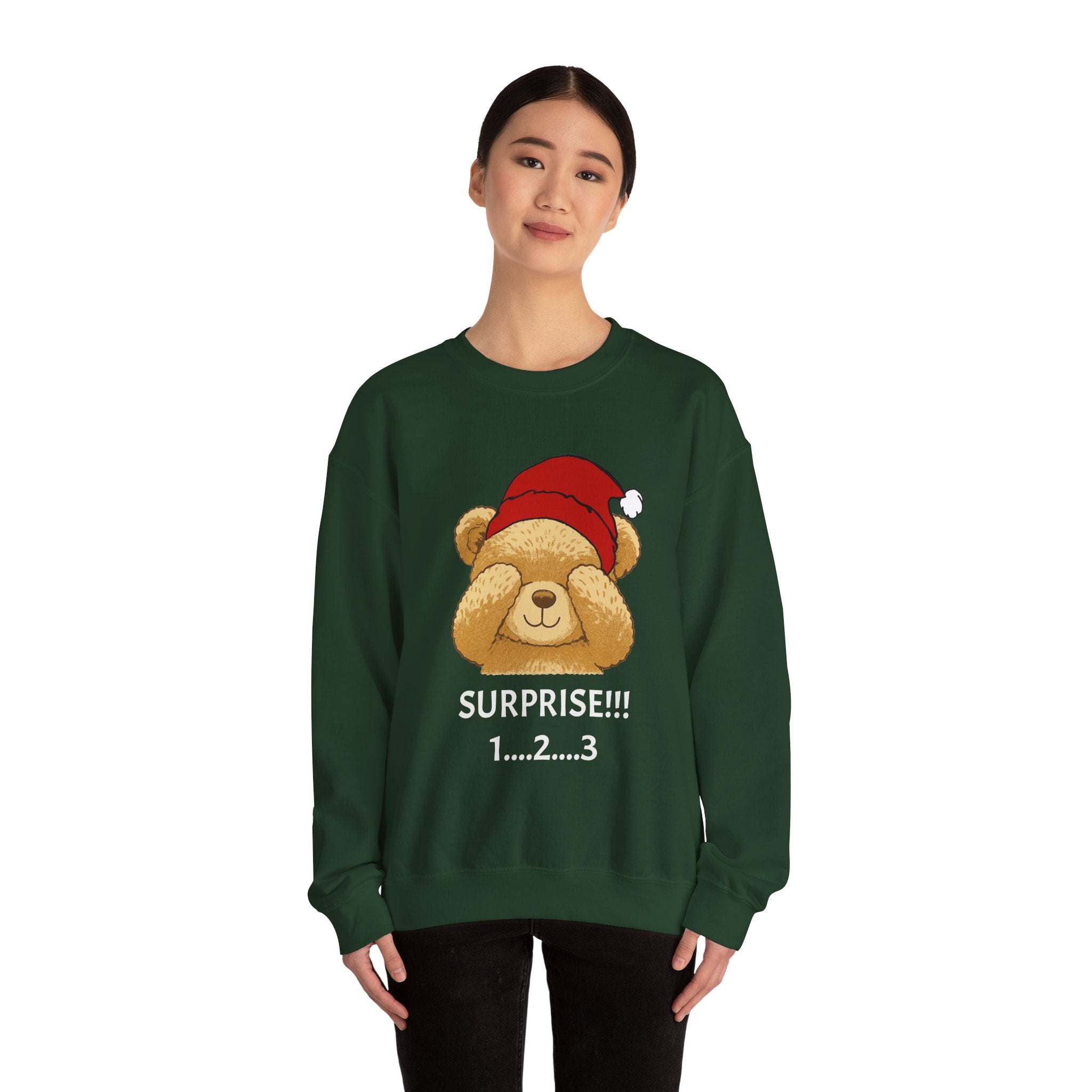Surprise Bear Christmas Sweatshirt