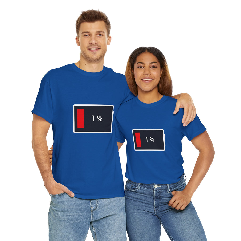 Low Battery Icon Unisex Cotton T-Shirt