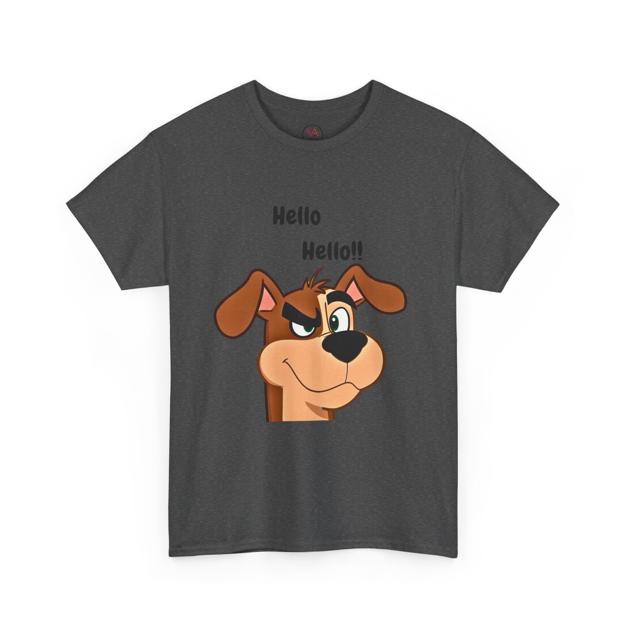 Hello Hello! Smirking Dog Unisex T-Shirt