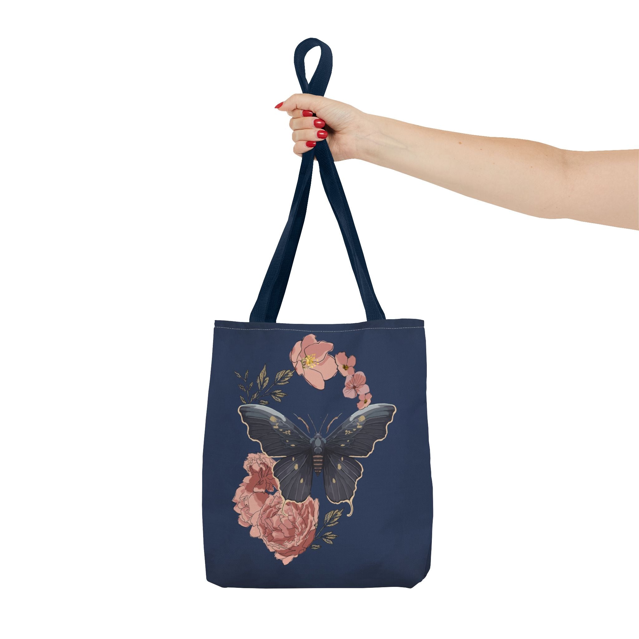 Floral Butterfly Tote Bag