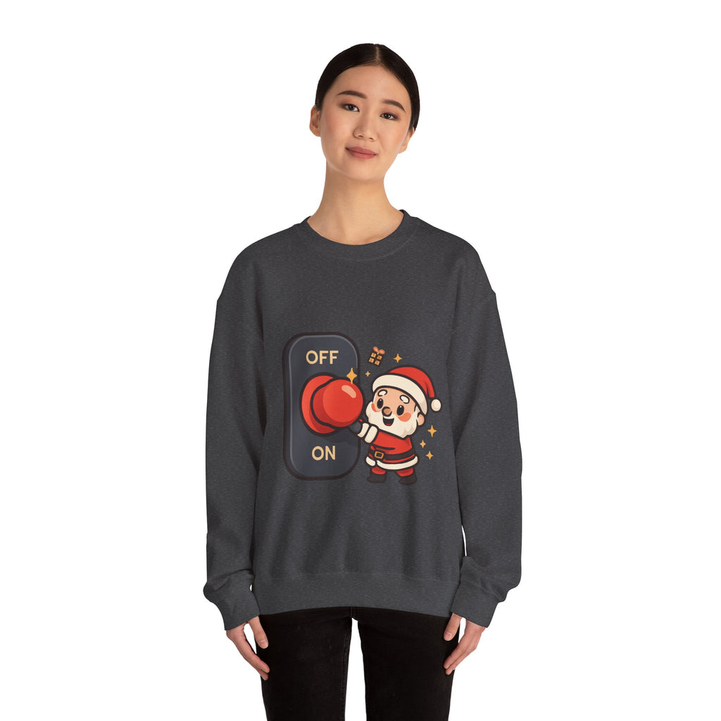 Santa’s Magic Button Holiday Sweatshirt