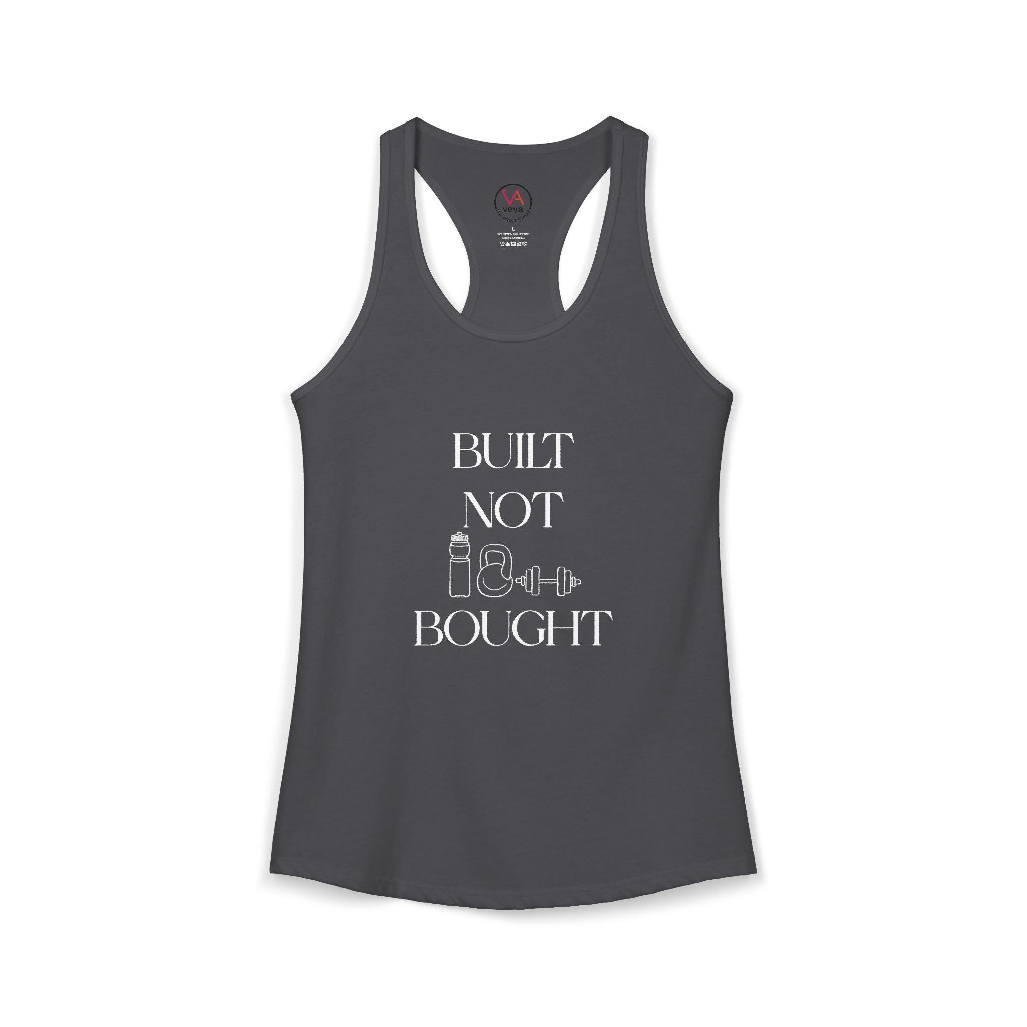 Built Not Bought – Women’s Racerback Tank Top