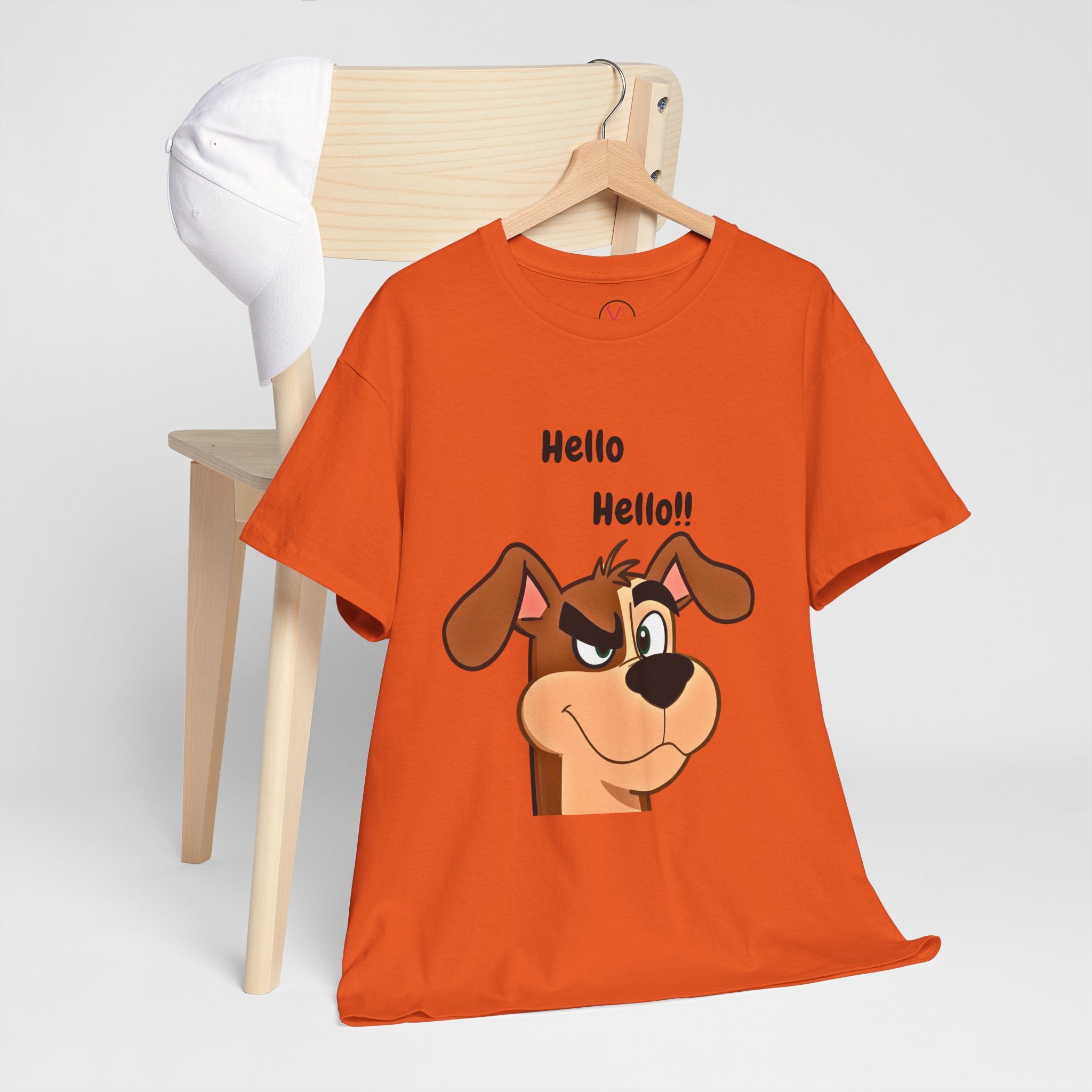 Hello Hello! Smirking Dog Unisex T-Shirt