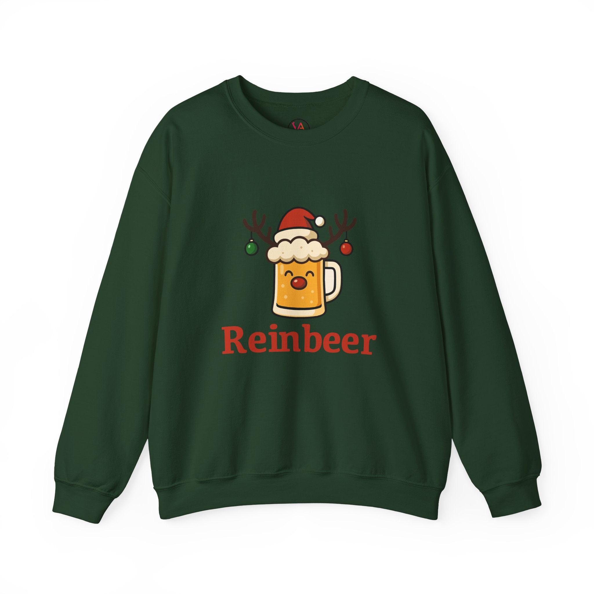 Christmas Reindeer Beer Sweatshirt — Festive Holiday Crewneck