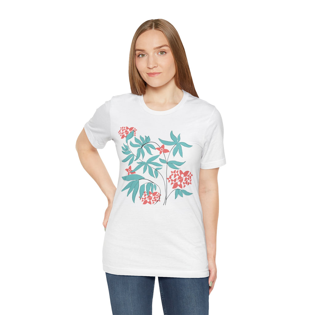 Floral Graphic Unisex Cotton T-Shirt