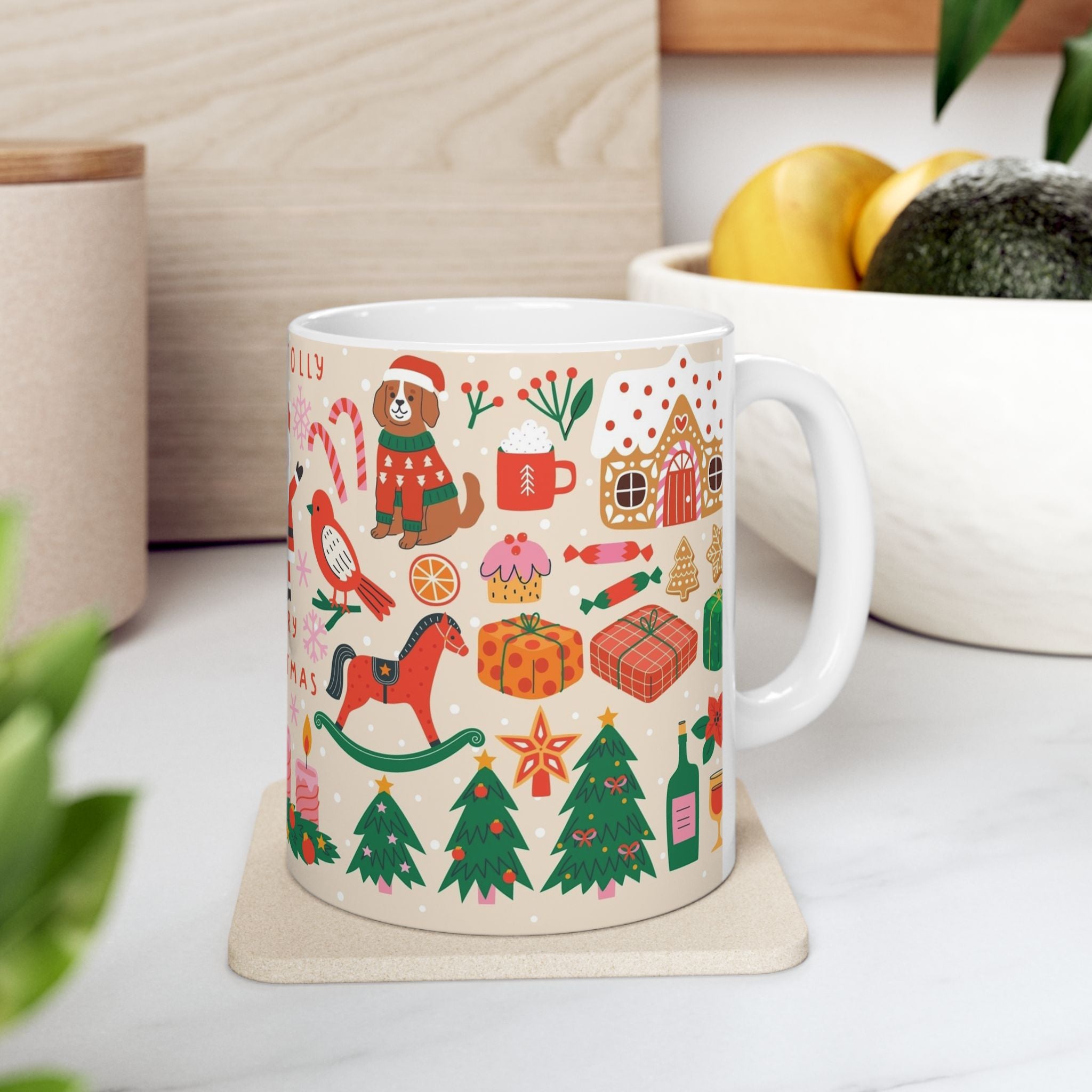 Christmas Pattern Ceramic Mug 11oz