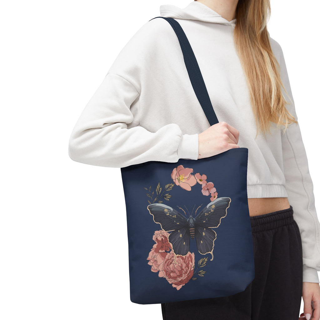 Floral Butterfly Tote Bag