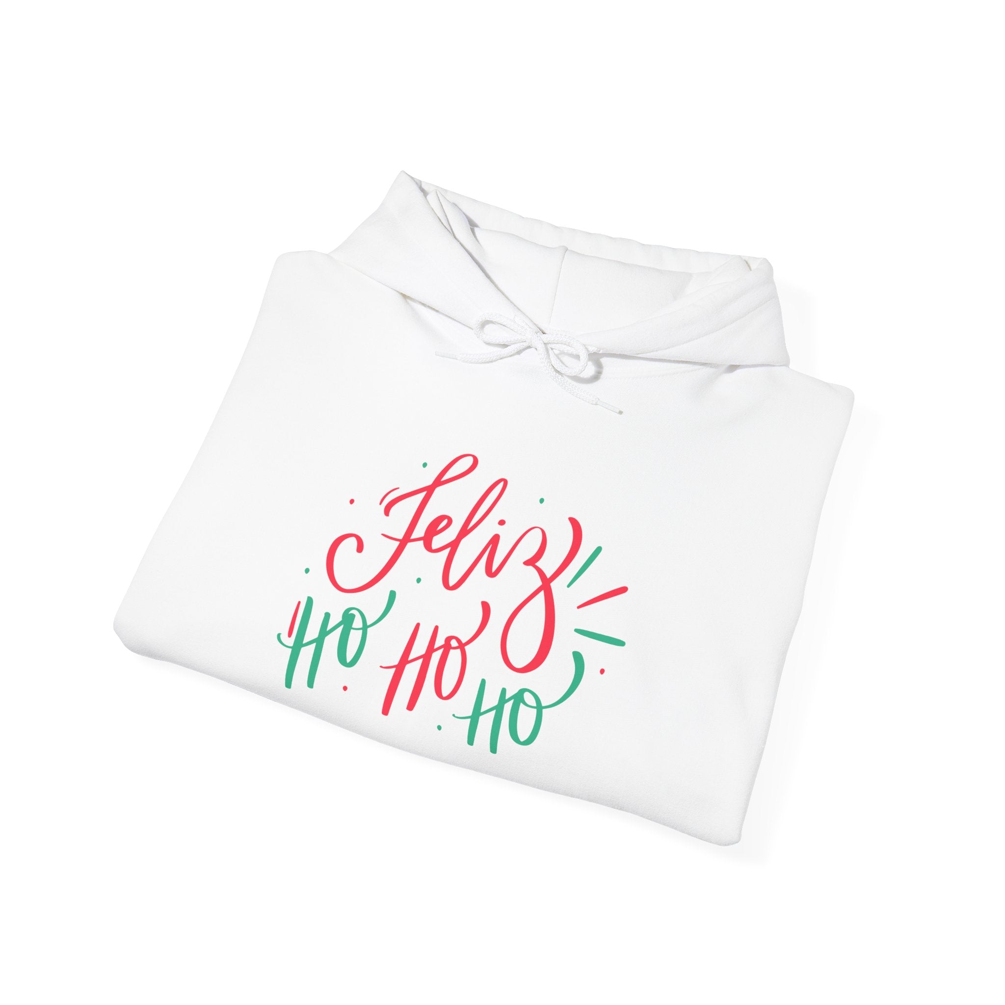 Feliz Ho Ho Ho Holiday Hoodie — Festive Spanish Christmas Sweatshirt