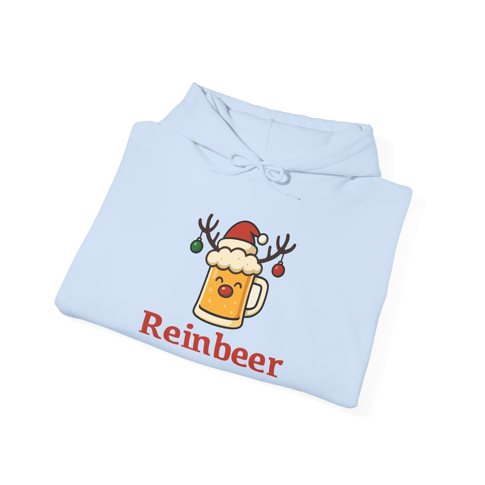 Cozy Christmas 'Reinbeer Mug' Hoodie — Holiday Reindeer Beer Sweatshirt