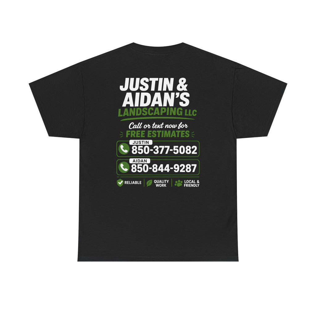 Justin & Aidan's T-Shirts - Front & Back Print
