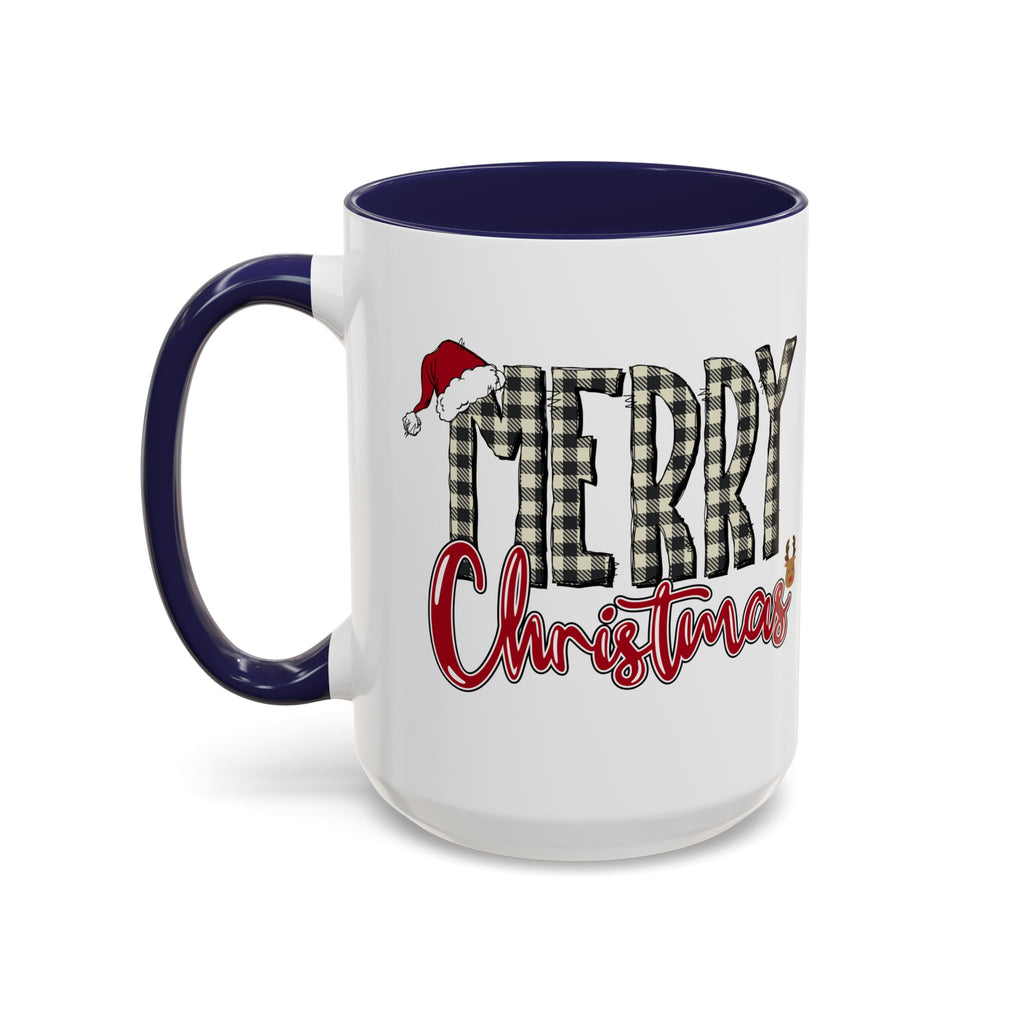 Merry Christmas Plaid Accent Coffee Mug (11/15oz)