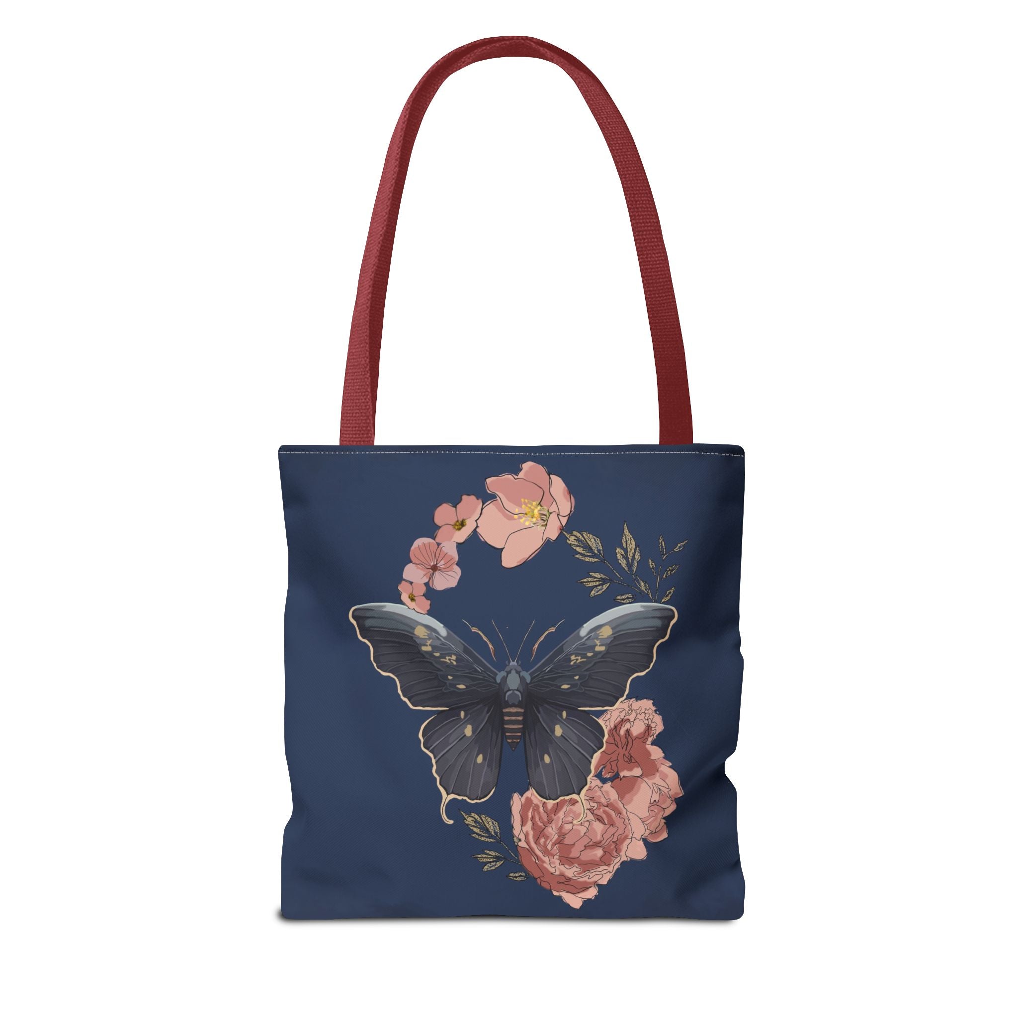 Floral Butterfly Tote Bag