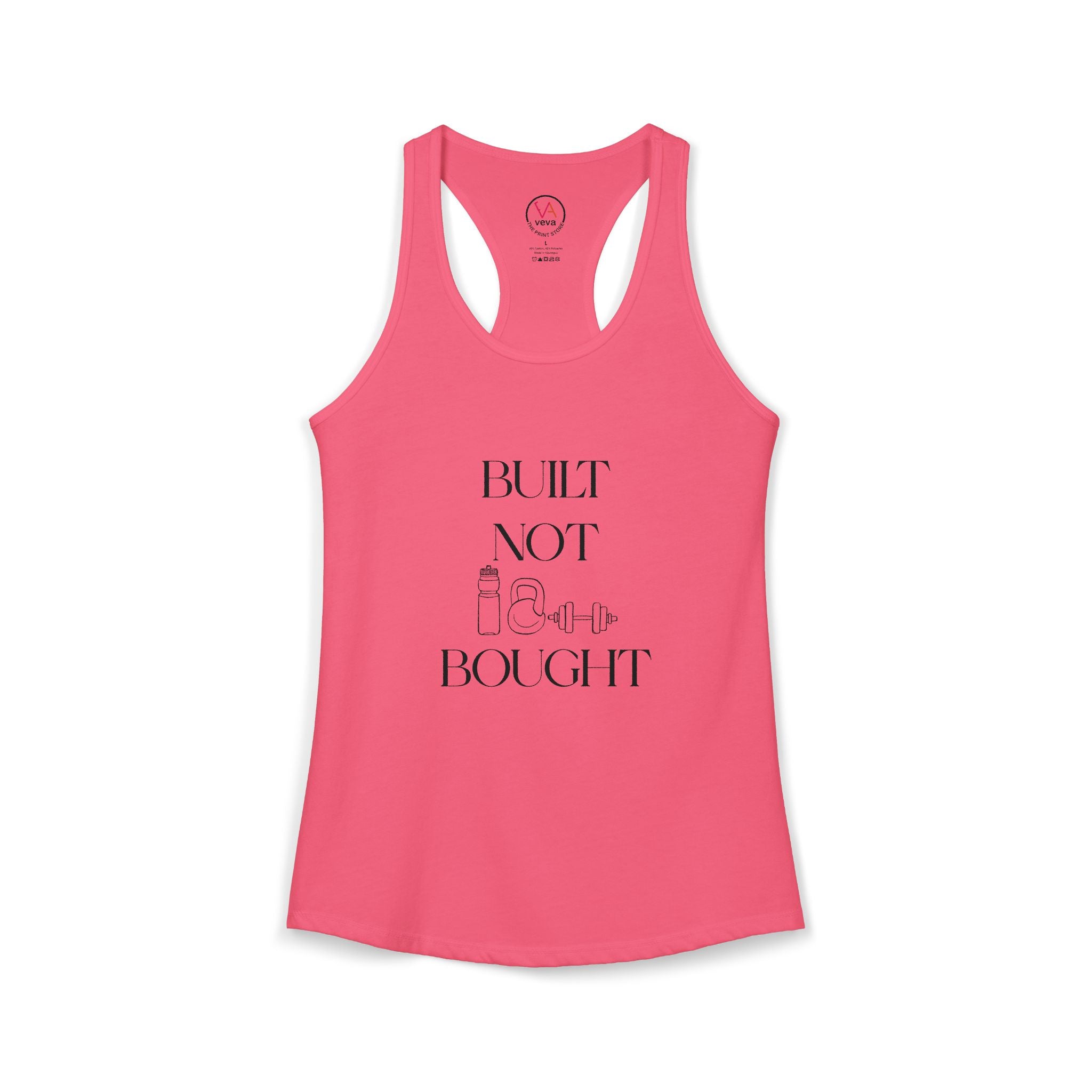 Built Not Bought – Women’s Racerback Tank Top